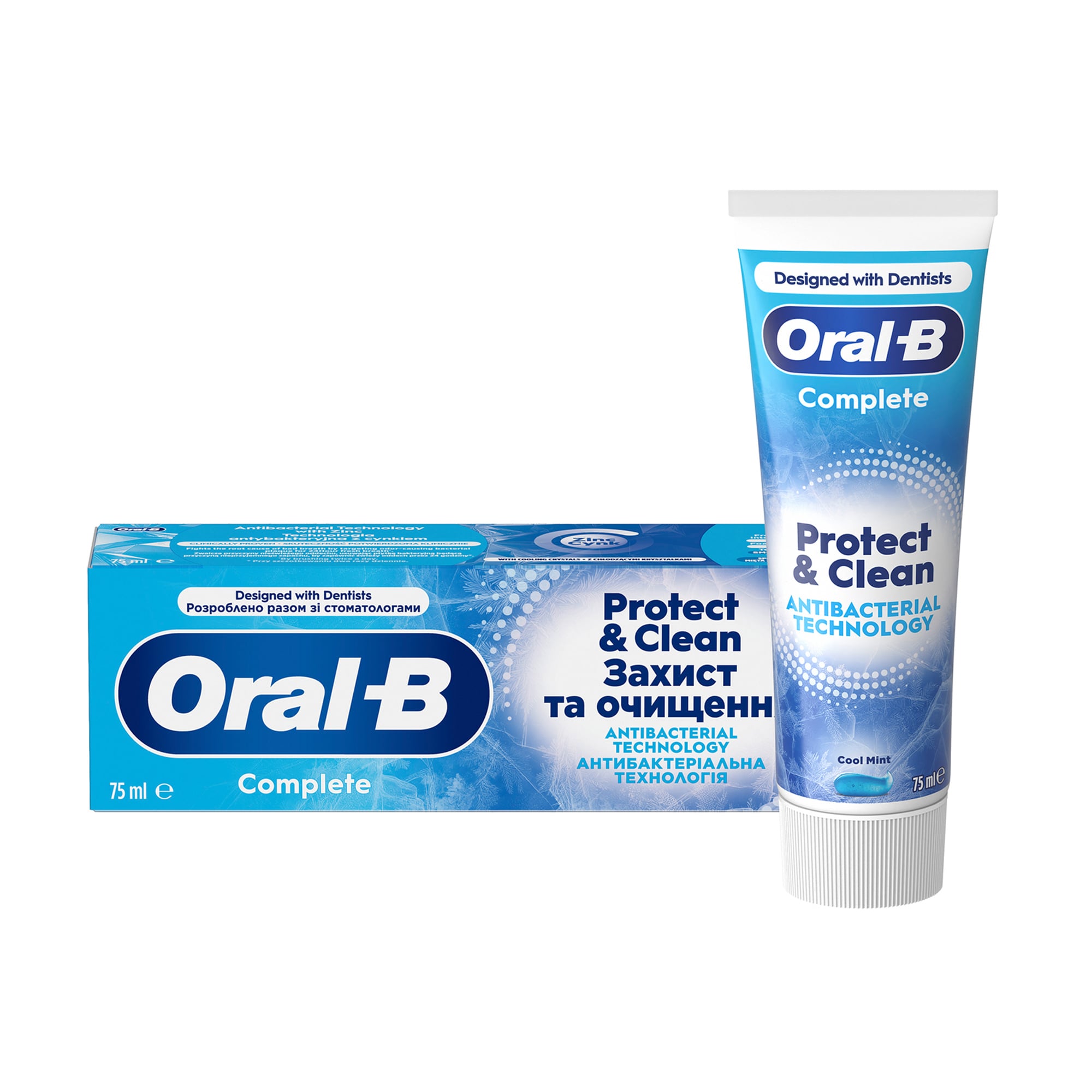 

Зубна паста Oral-B Compete Захист та очищення, 75 мл
