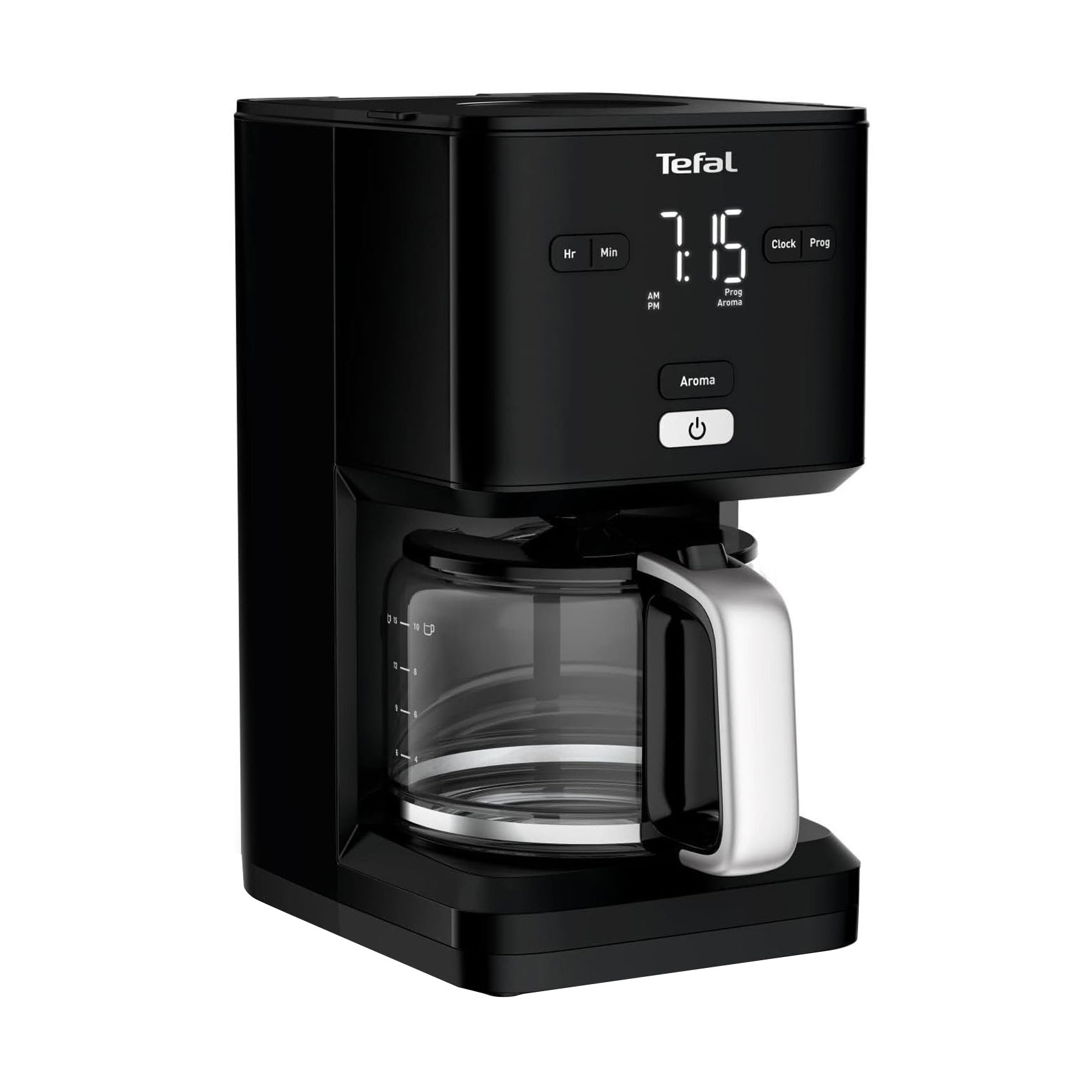 

Крапельна кавоварка Tefal Smart & Light чорна, 1.25 л (CM600810)