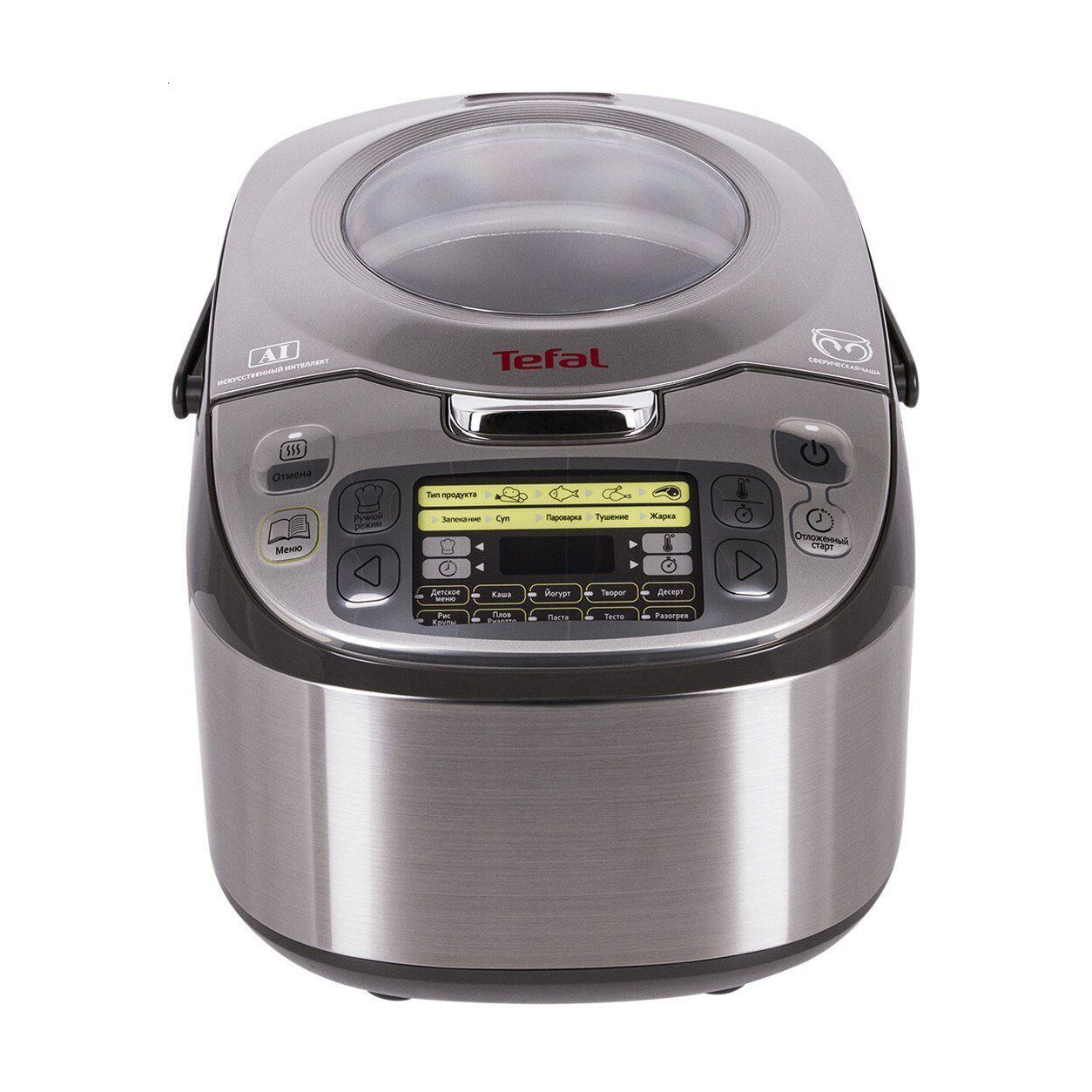 Мультиварка Tefal Fuzzy Logic сіра (RK812B32)