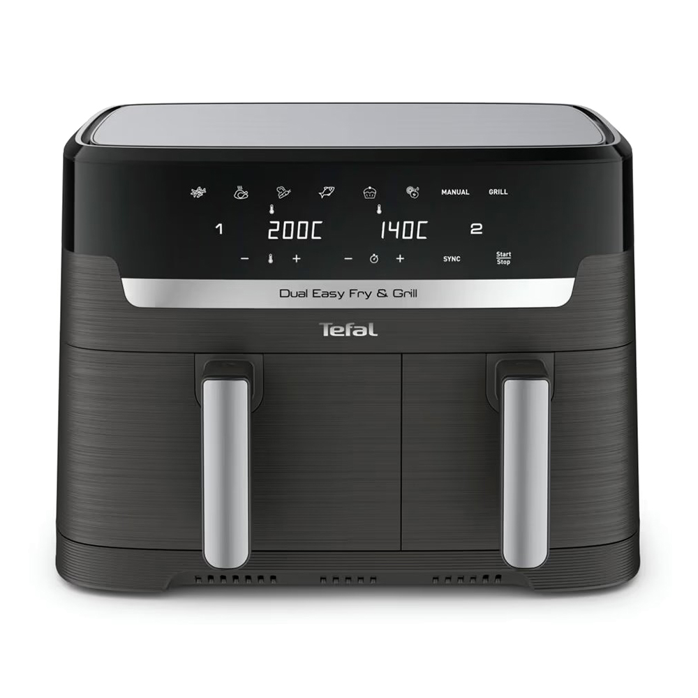 

Мультипіч Tefal Dual Easy Fry & Grill Air Fryer чорна (EY905B10)