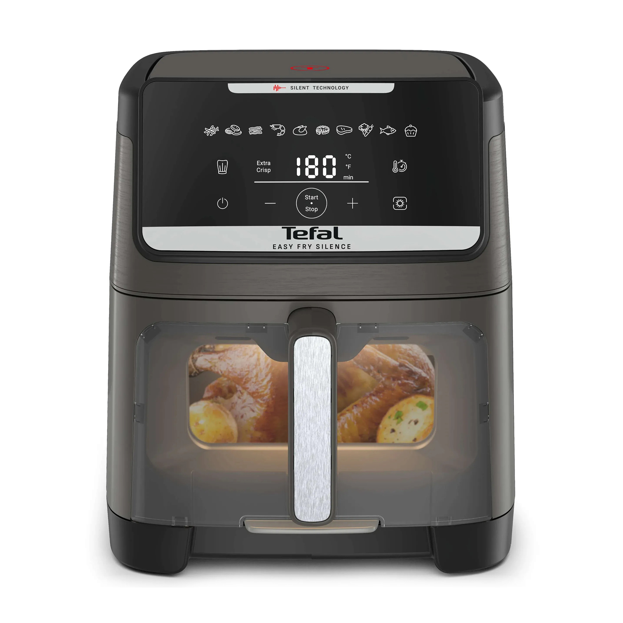 

Мультипіч Tefal Easy Fry Silence XXL темно-сіра (EY846HE0)