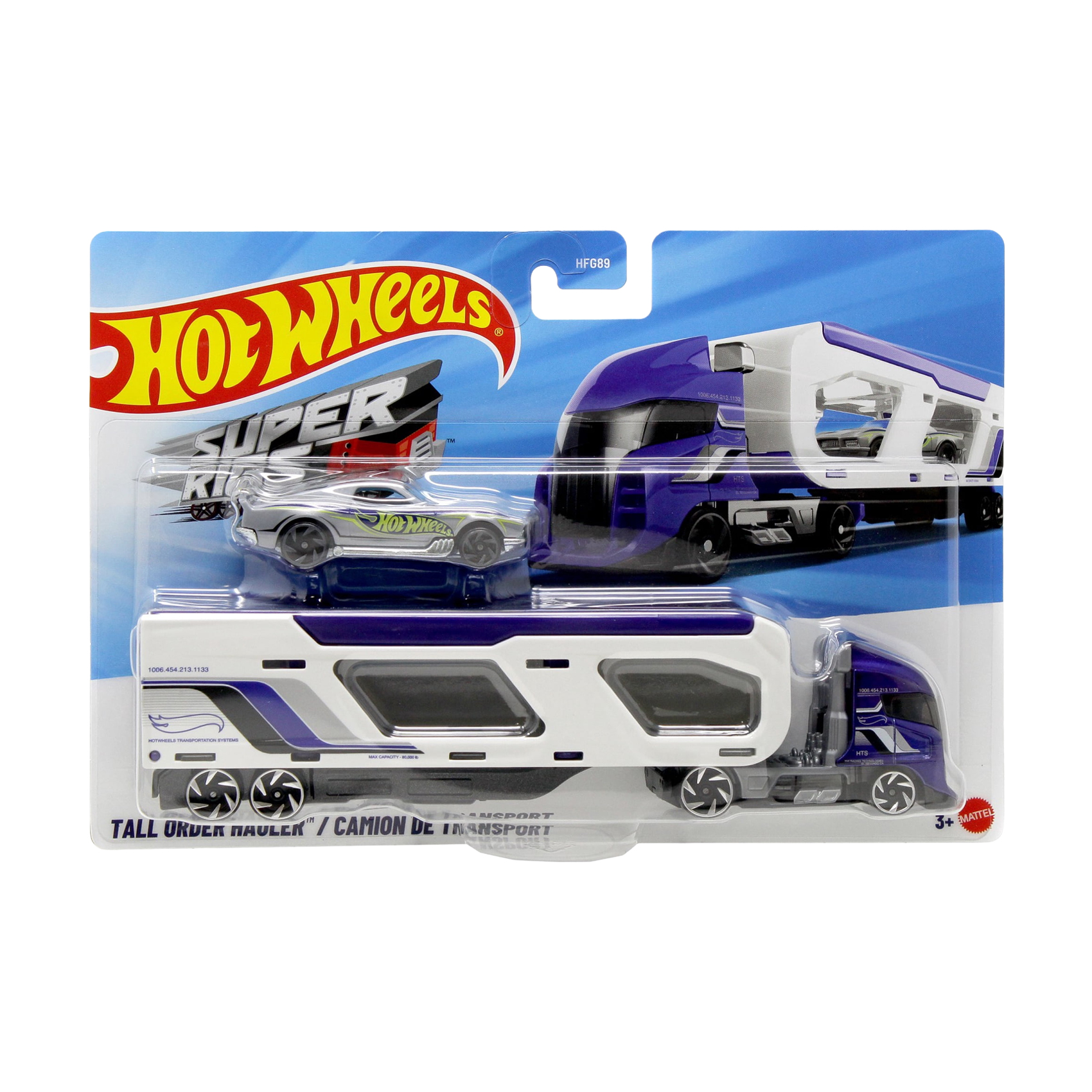 

Машина далекобійника Hot Wheels Tall Order Hauler, біло-синя, від 3 років, 24*16.5*6 см (BDW51)