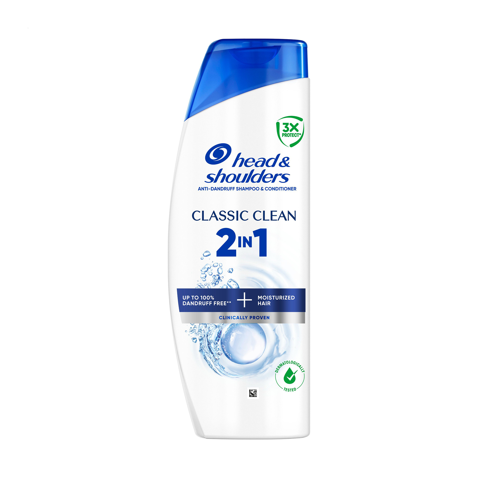 

Шампунь та бальзам-ополіскувач для волосся 2 в 1 Head & Shoulders Classic Clean Основний догляд, проти лупи, 400 мл