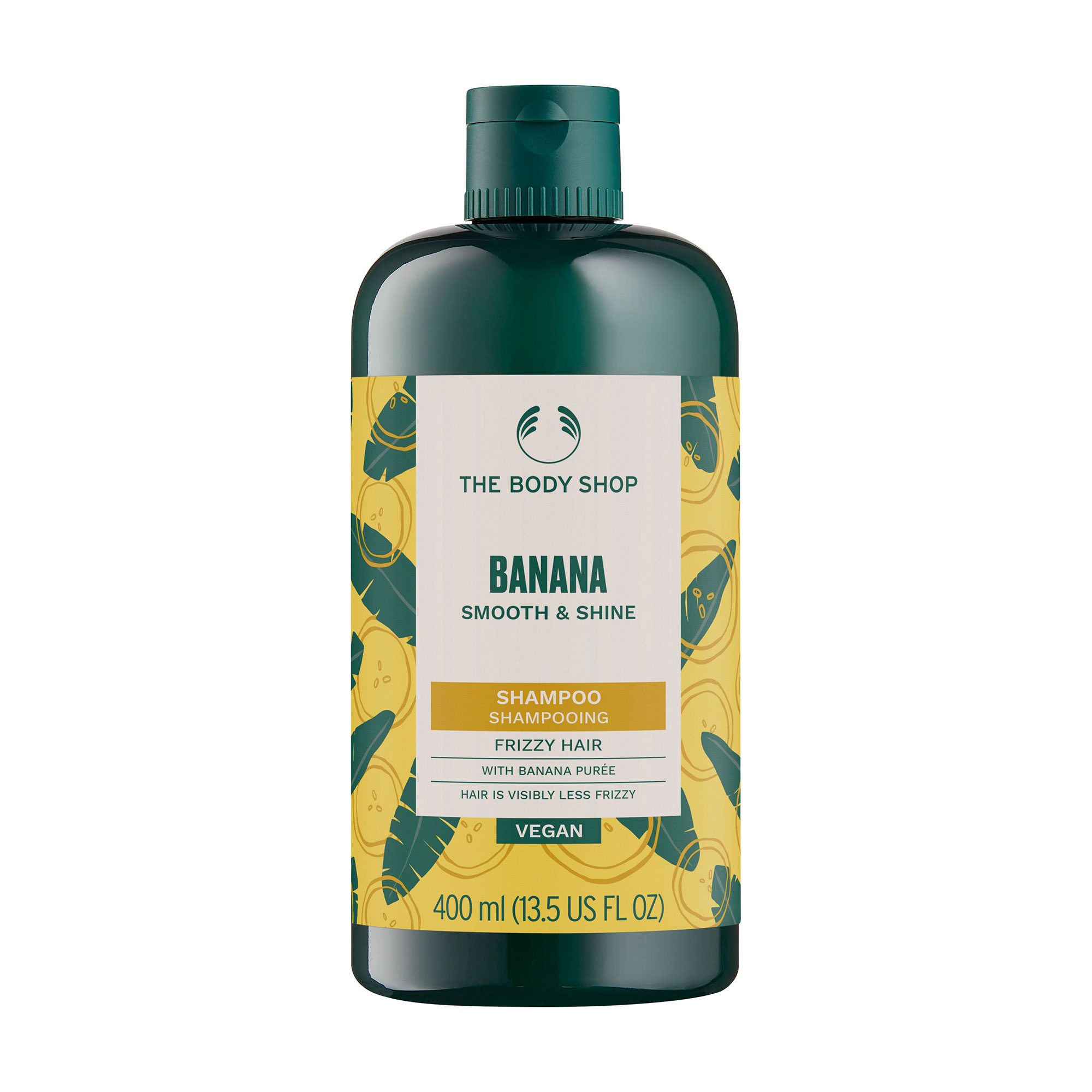 

Шампунь The Body Shop Banana Smooth & Shine Shampoo для сухого волосся, 400 мл