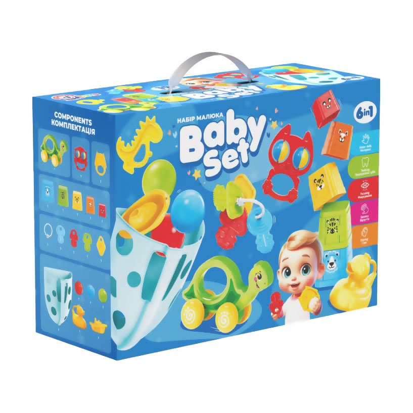 

Дитячий подарунковий набір TechnoK Baby Set від 6 місяців, 19 предметів (3274)