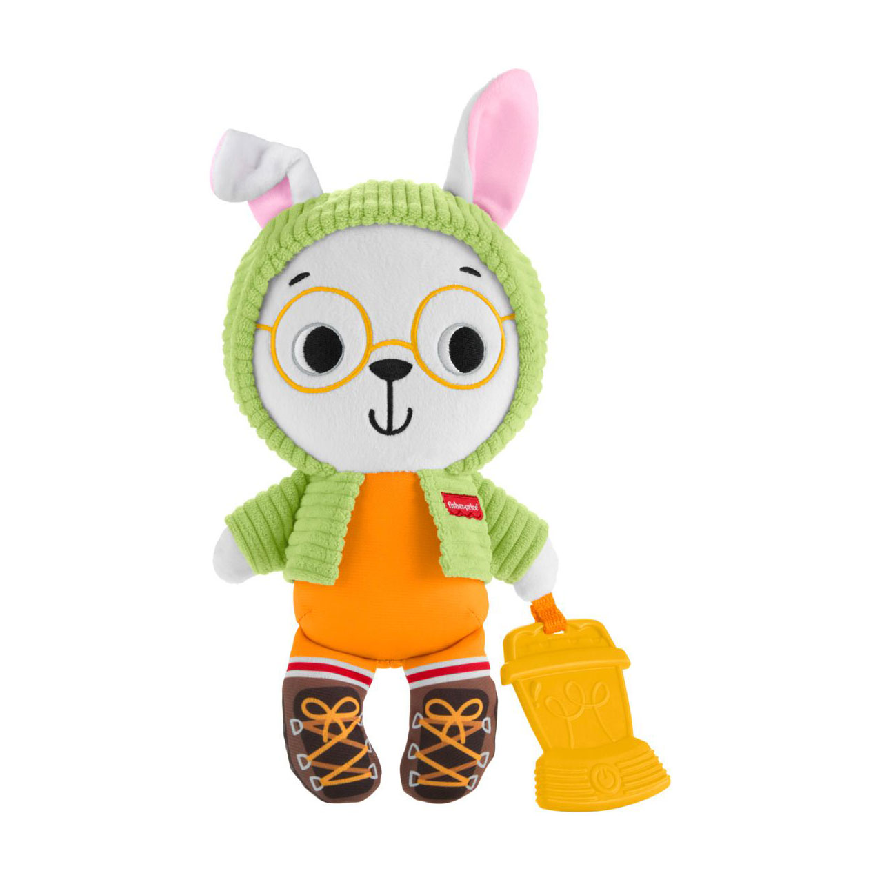 

М'яка іграшка з прорізувачем Fisher-Price Зайчик-обіймашка, від 6 місяців (JLB87)