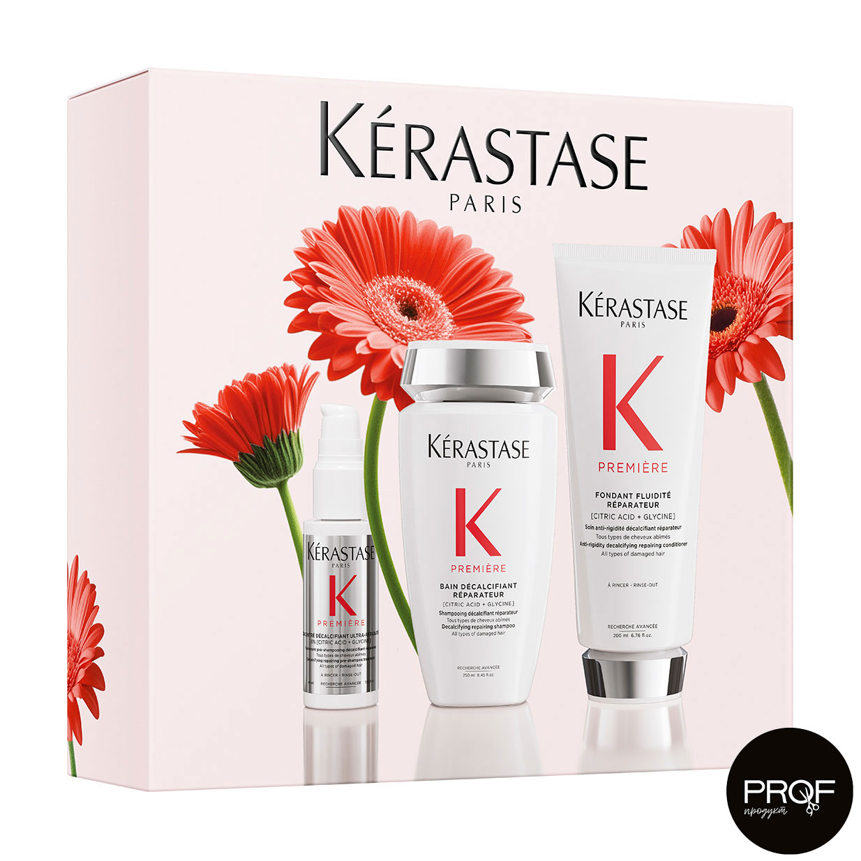 

Набір для волосся Kerastase Premiere (шампунь-ванна, 250 мл + кондиціонер, 200 мл + прешампунь-догляд, 45 мл)