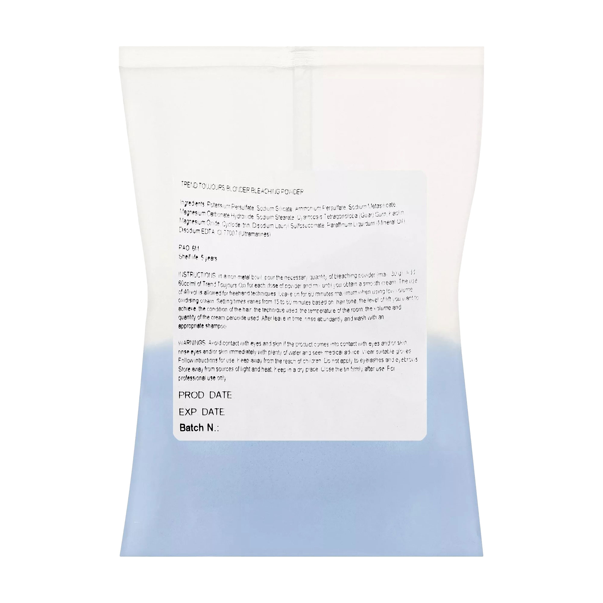 

Порошок для освітлення волосся Trend Toujours Blonder Bleaching Powder Plastic Bag, 500 г
