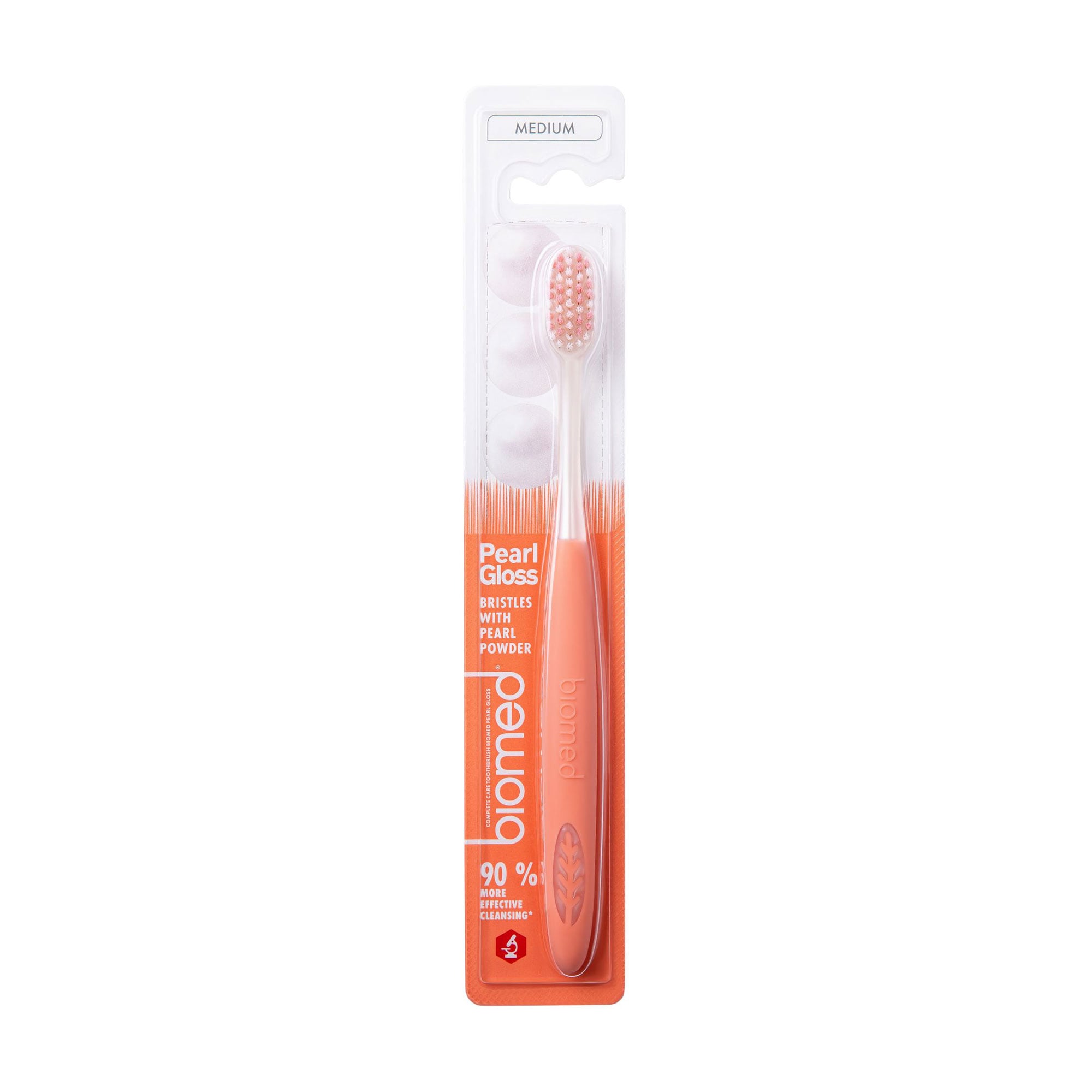 

Зубна щітка Biomed Pearl Gloss Середня жорсткість, помаранчева, 1 шт