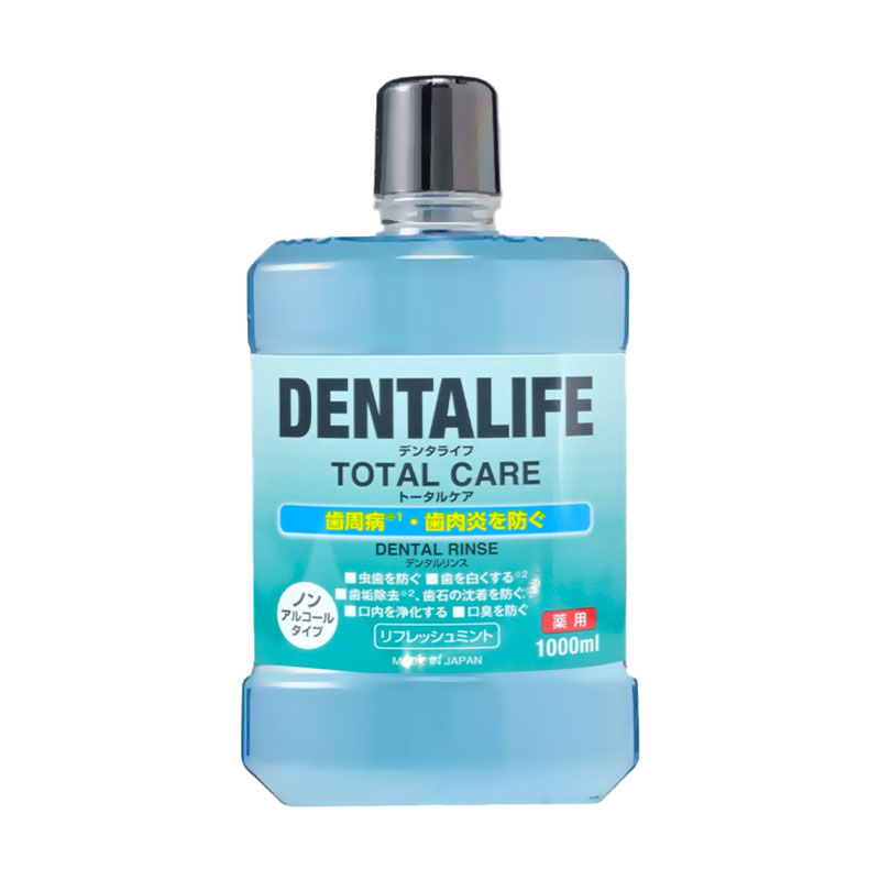 

Ополіскувач для ротової порожнини Rocket Soap Dentalife Total Care Dental Rinse Освіжальна м'ята, 1 л