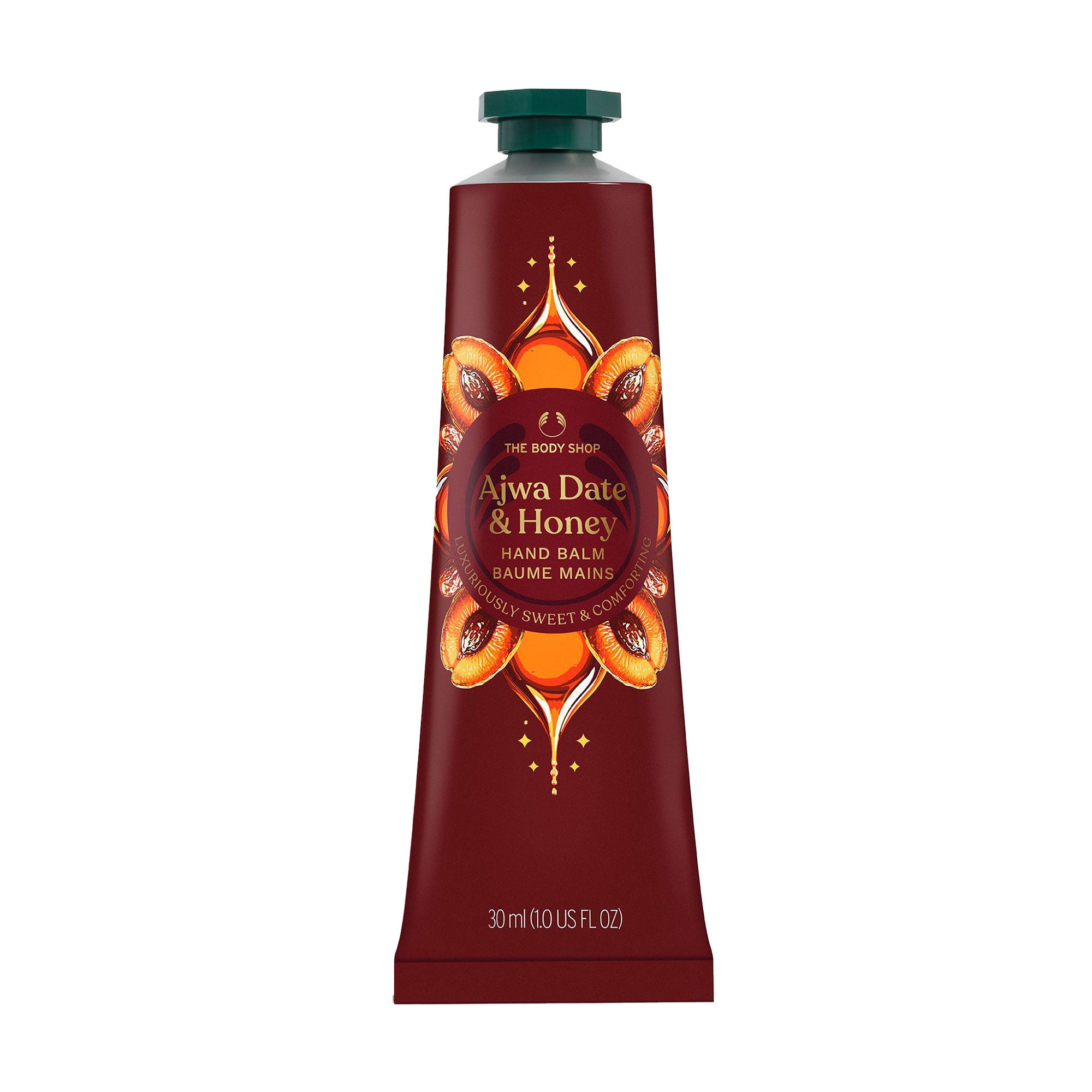 

Крем-бальзам для рук The Body Shop Ajwa Date & Honey Hand Balm Фінік та мед, 30 мл
