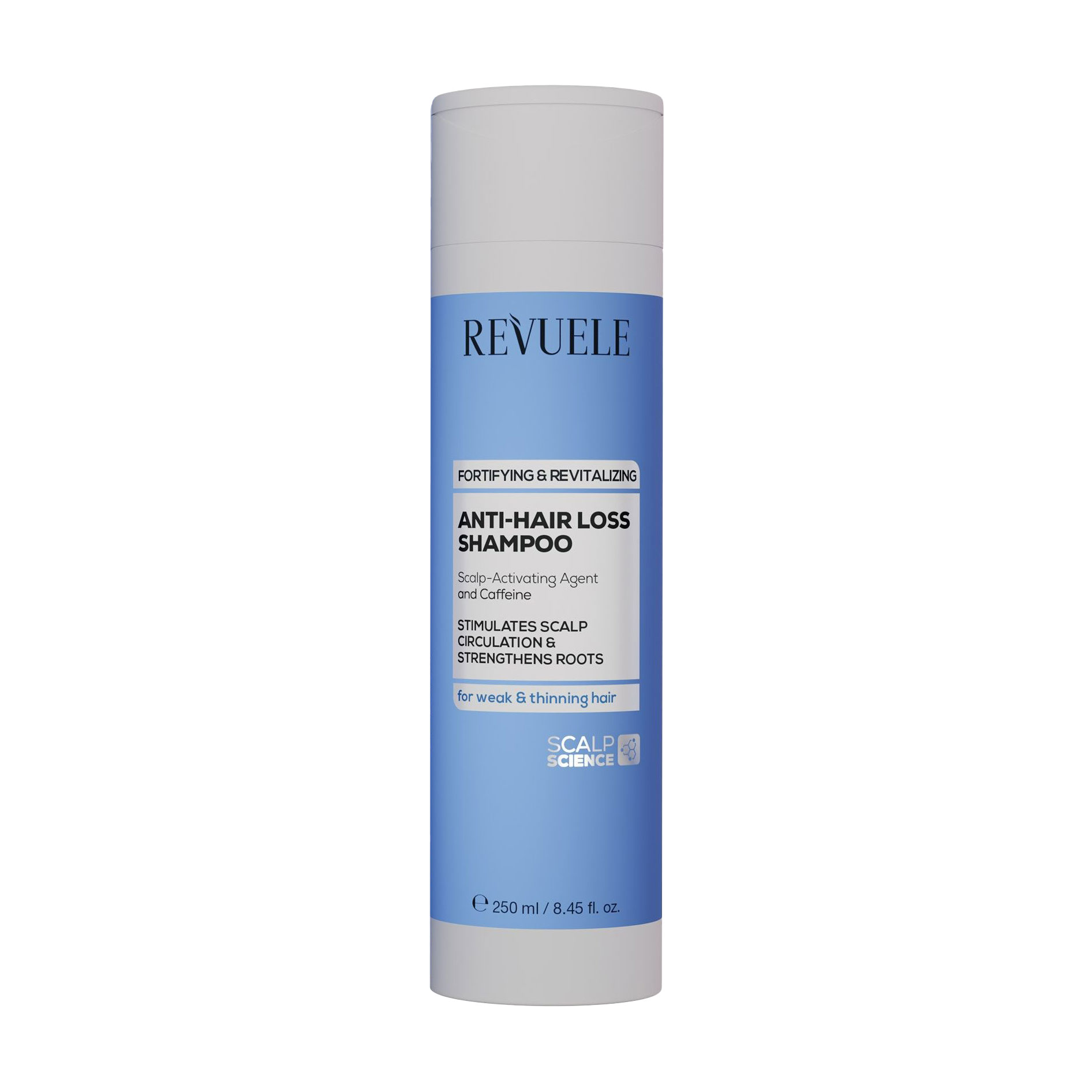 

Шампунь Revuele Anti-Hair Loss Shampoo проти випадіння, для слабкого та тонкого волосся, 250 мл