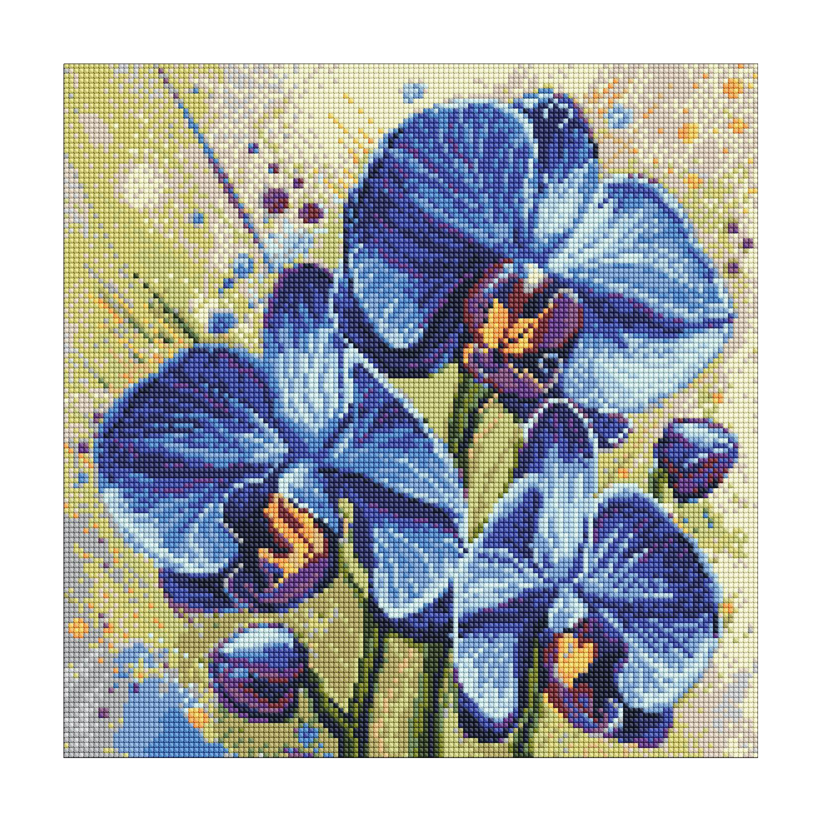 

Алмазна мозаїка Ideyka Ніжна орхідея, 40*40 см (AMO20275)