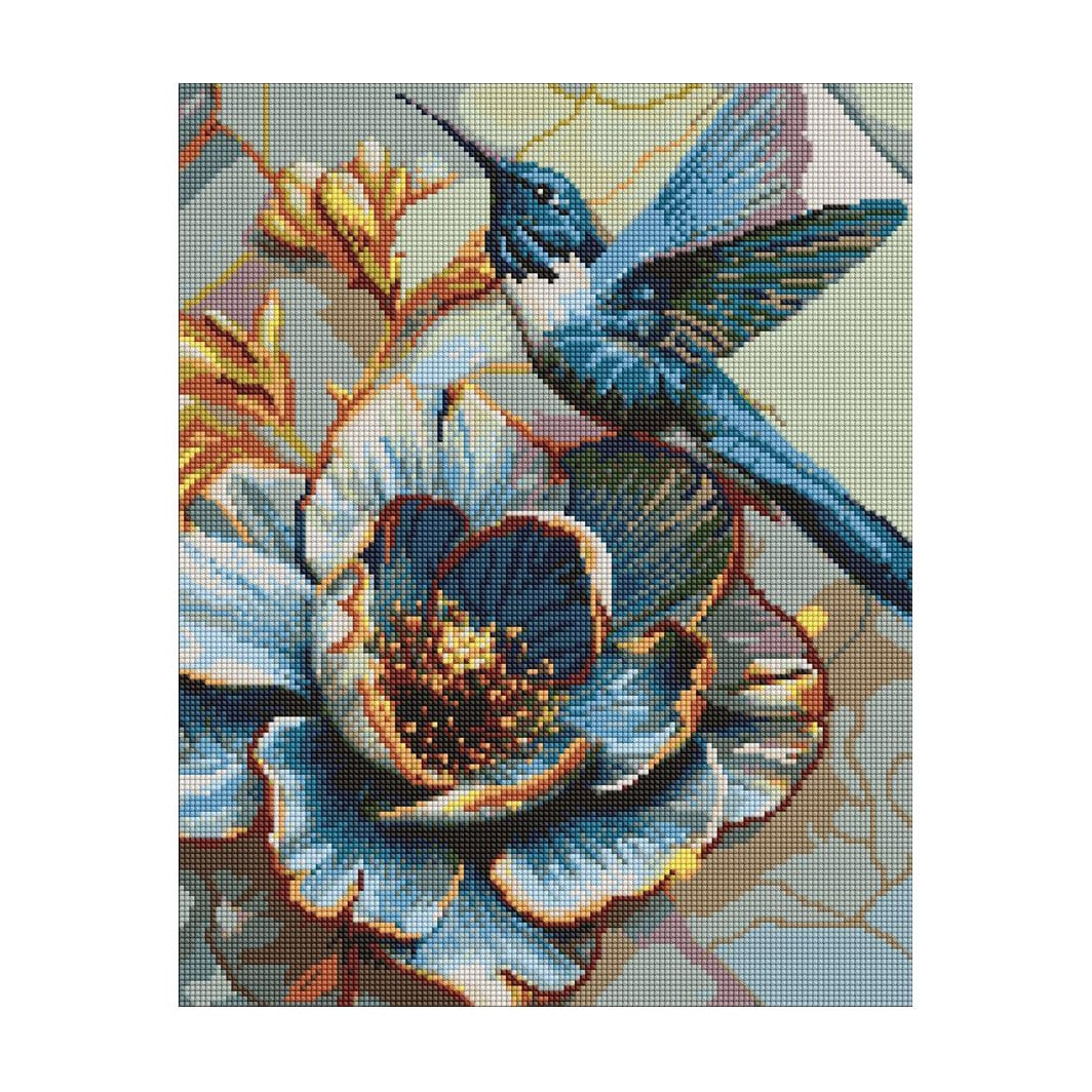 

Алмазна мозаїка Ideyka Колібрі на півонії, 40*50 см (AMO20100)