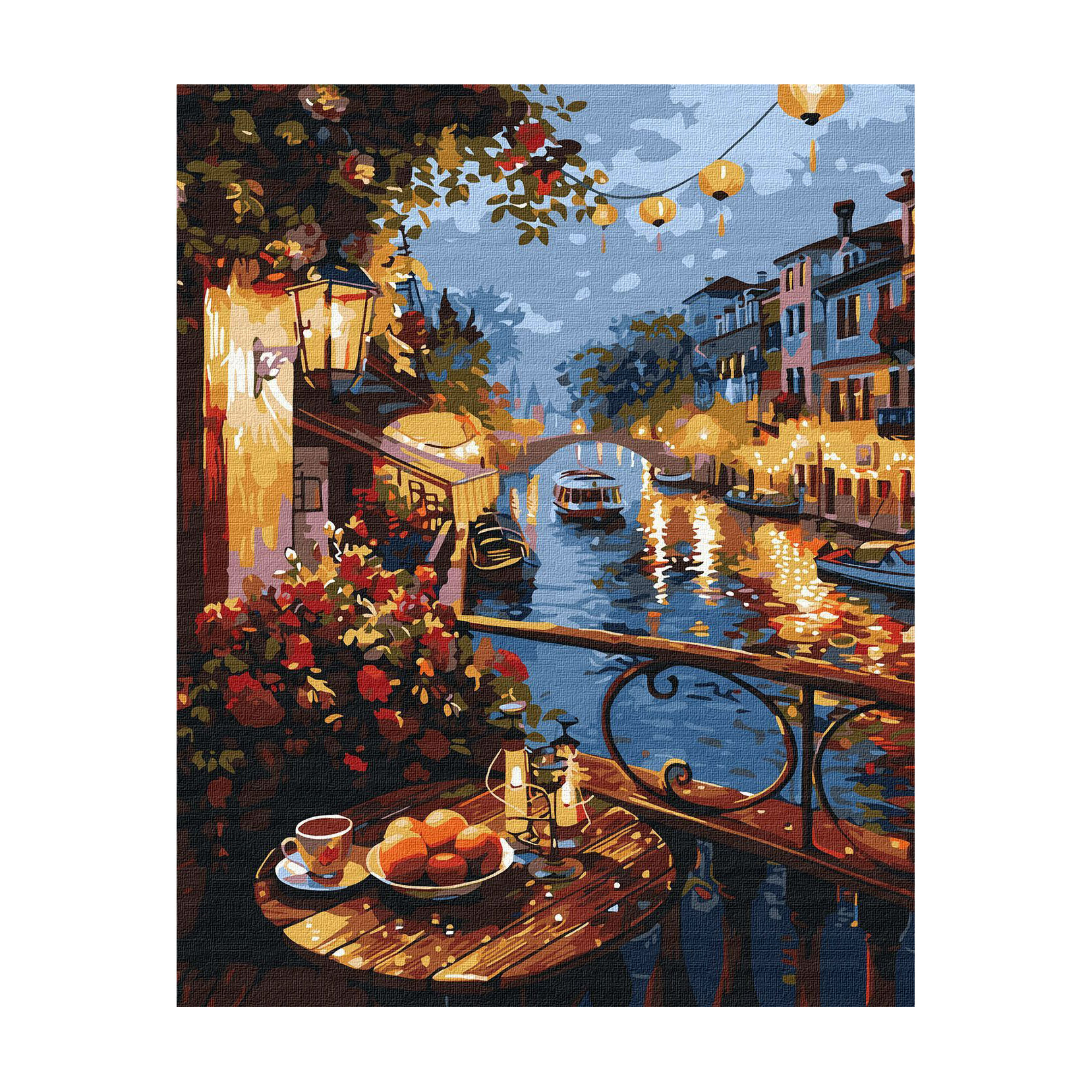 

Картина за номерами Ideyka Вечір набережної з фарбами металік, 40*50 см (KHO6438)