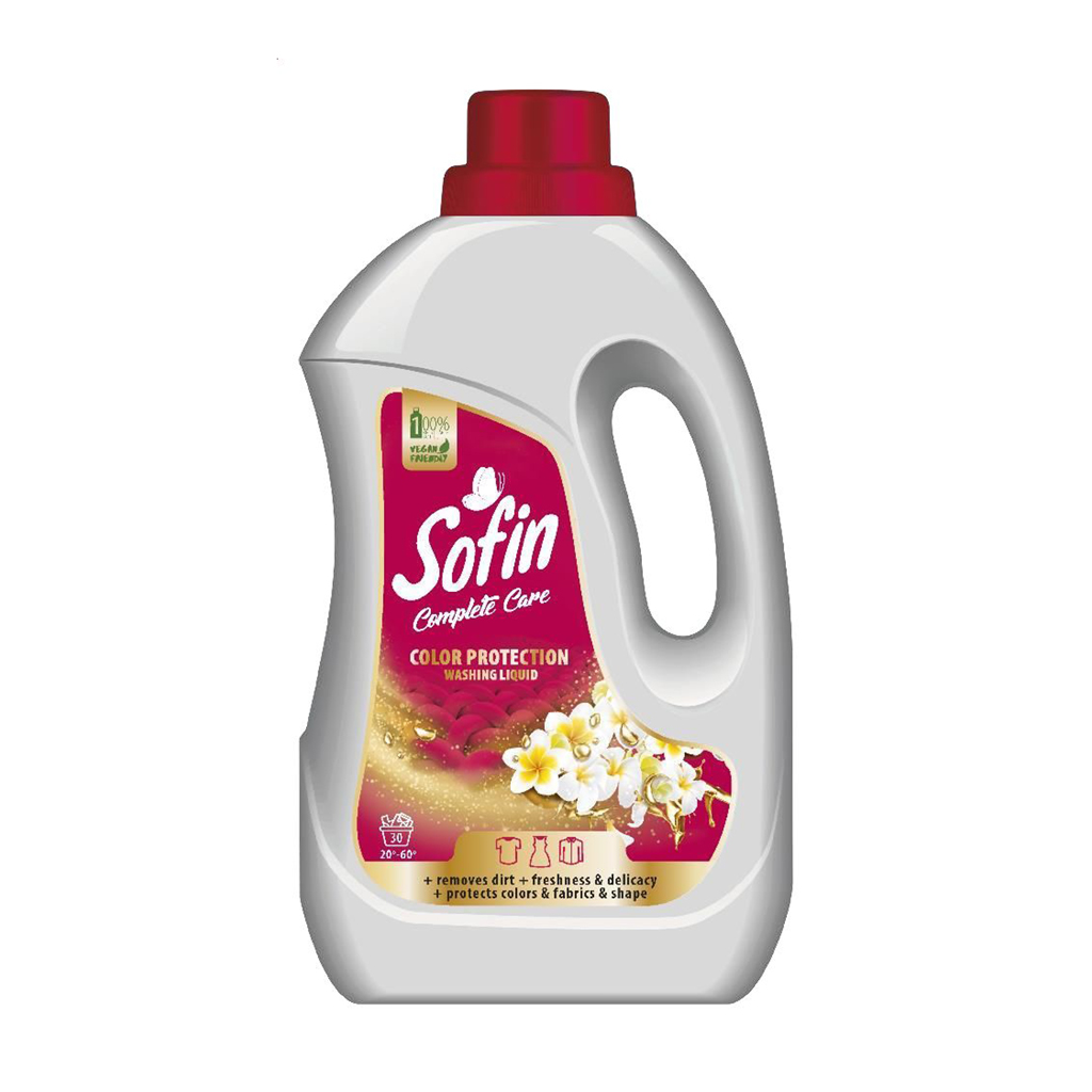

Засіб для прання Sofin Complete Care, Color Protection, 30 циклів прання, 1.5 л