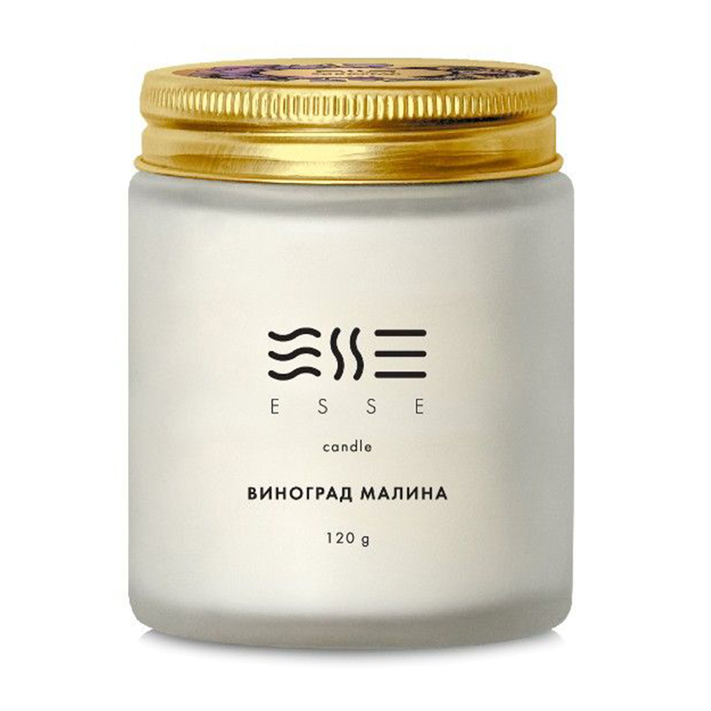 

Ароматична свічка Esse Home Виноград та малина, 120 г