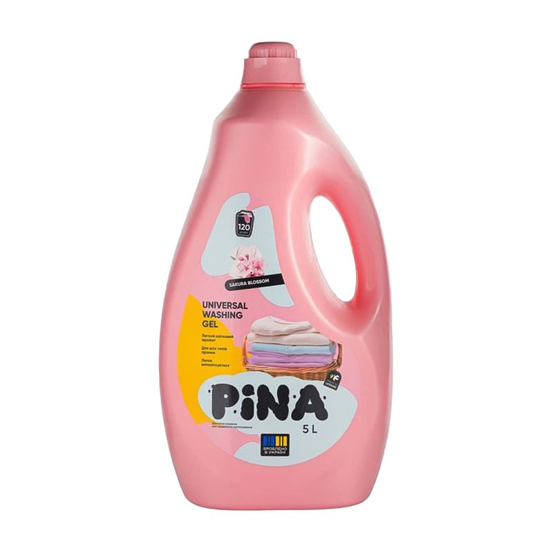 

Гель для прання PINA Universal Sakura Blossom, 120 циклів прання, 5 л