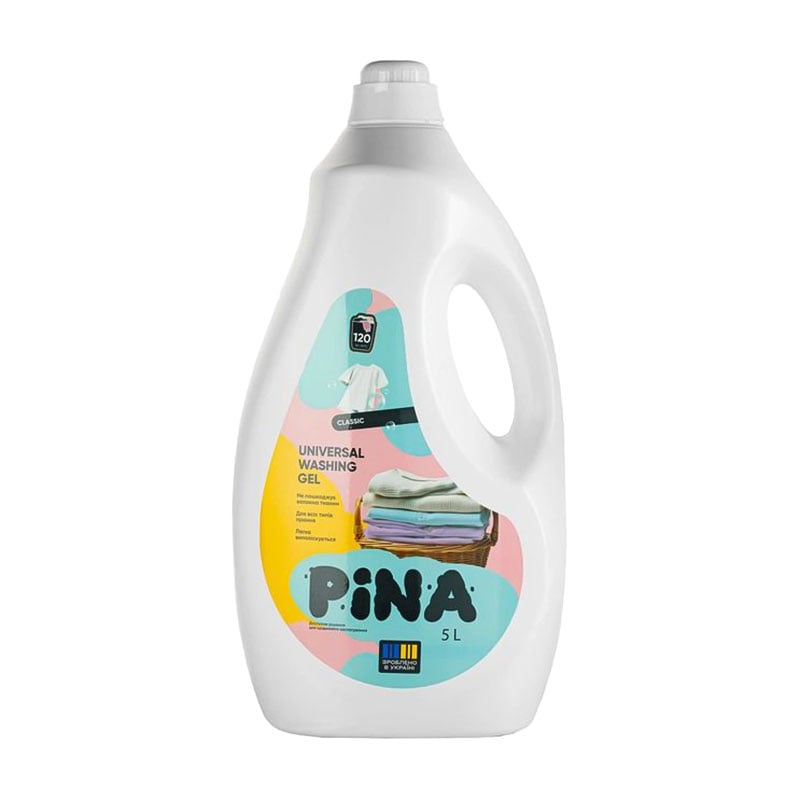 

Гель для прання PINA Universal Classic, 120 циклів прання, 5 л