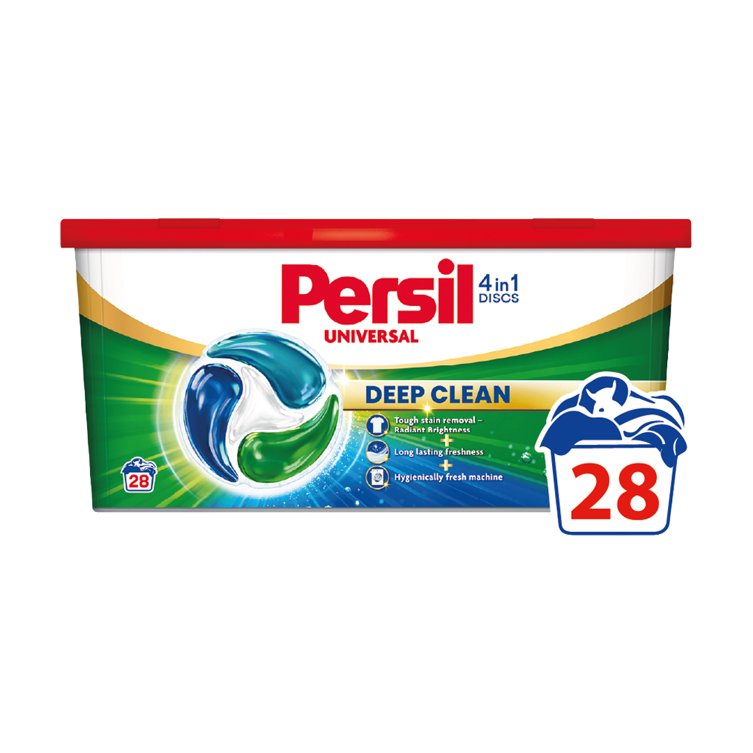 Диски для прання Persil Universal 4 in 1 Deep Clean, 28 циклів прання, 28 шт