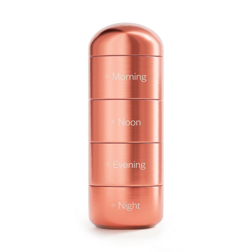 

Органайзер для вітамінів Perla Helsa Pill Organizer Рожеве золото, 1 шт