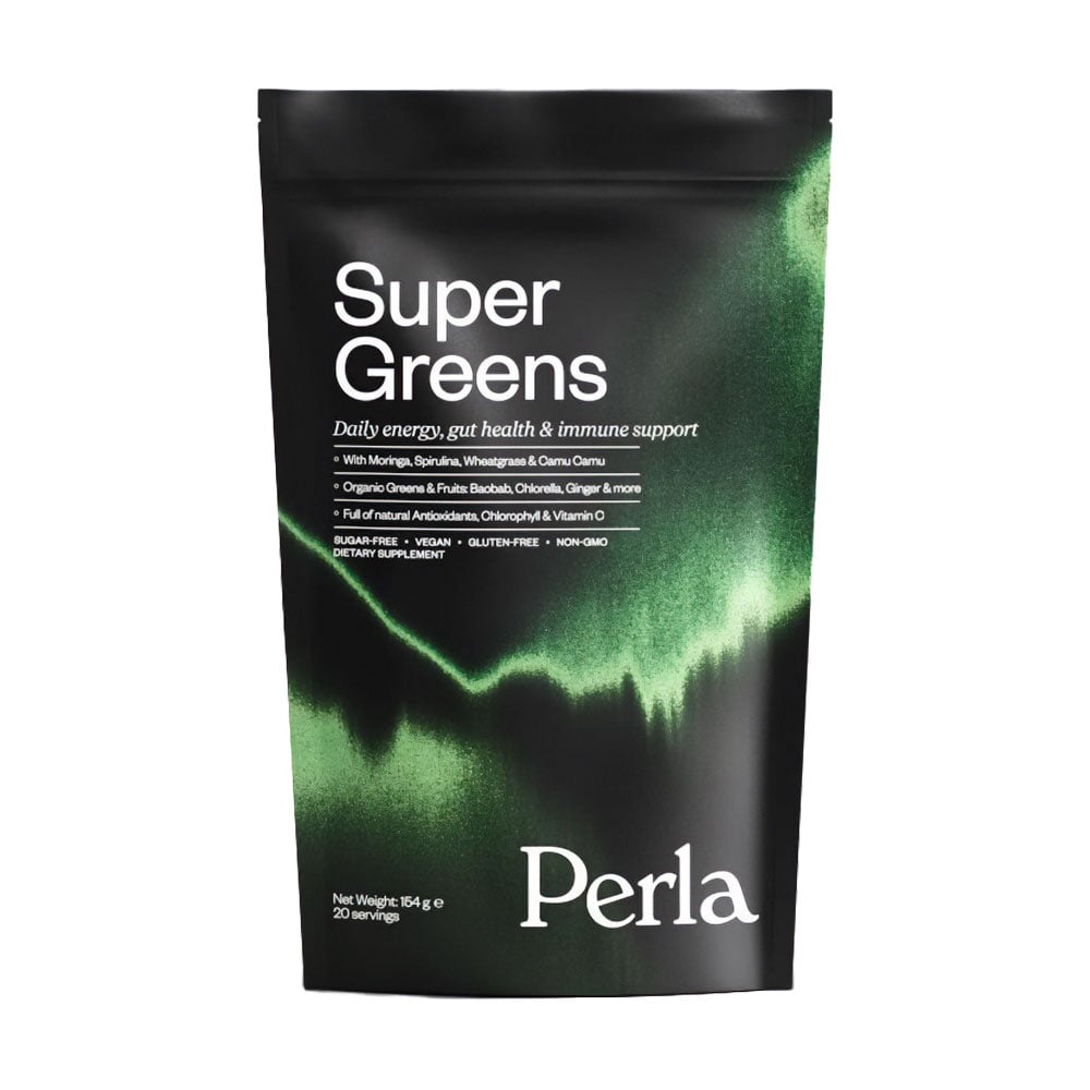 

Функціональний напій Perla Helsa Super Greens із 9 органічних суперфудів, в порошку, 154 г