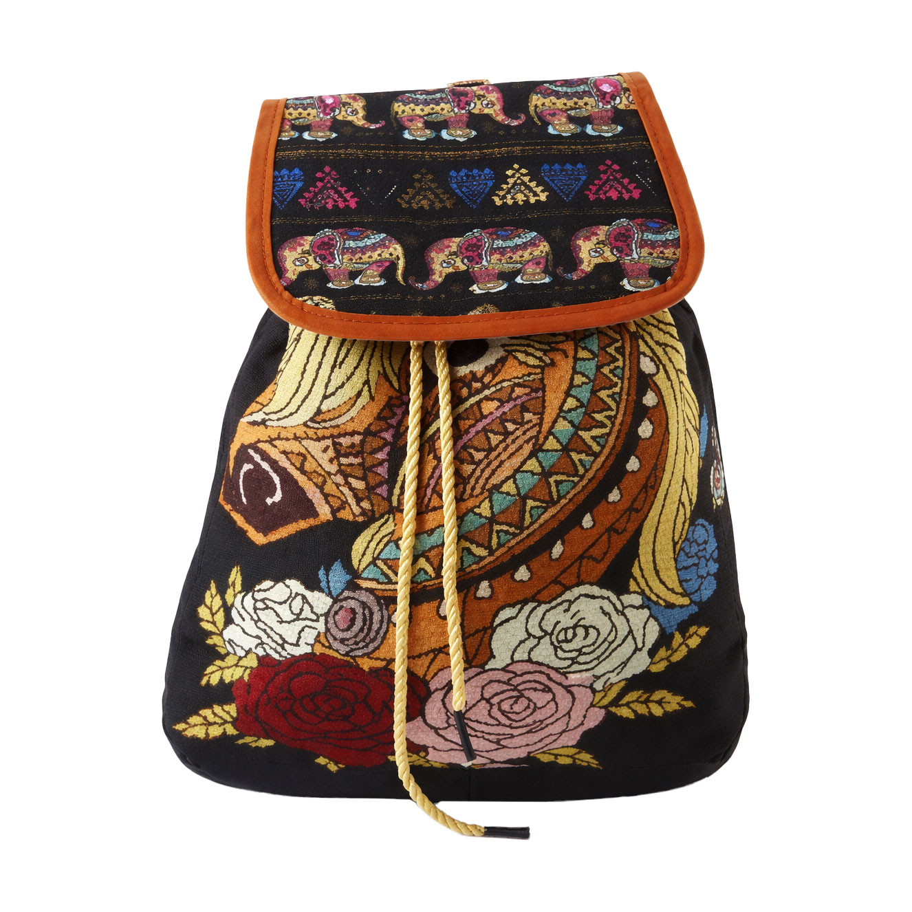 

Рюкзак-мішок Cosmo Shop з вінтажним принтом, синій, 32.5*12.5*30 см (CS10988U)