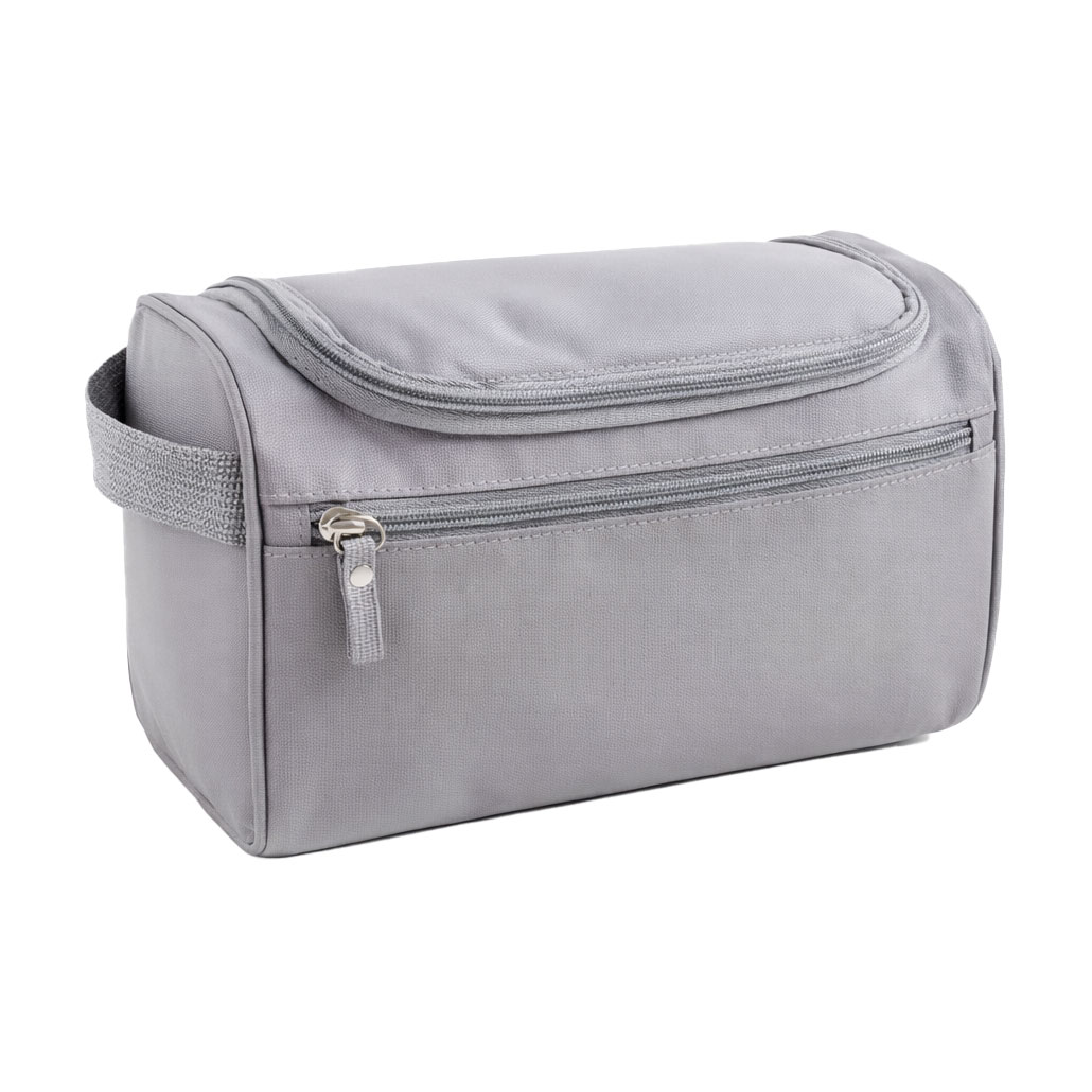 

Косметична дорожня сумка Cosmo Shop водонепроникна, світло-сіра, 23.5*12*14.5 см (LX-021SG)