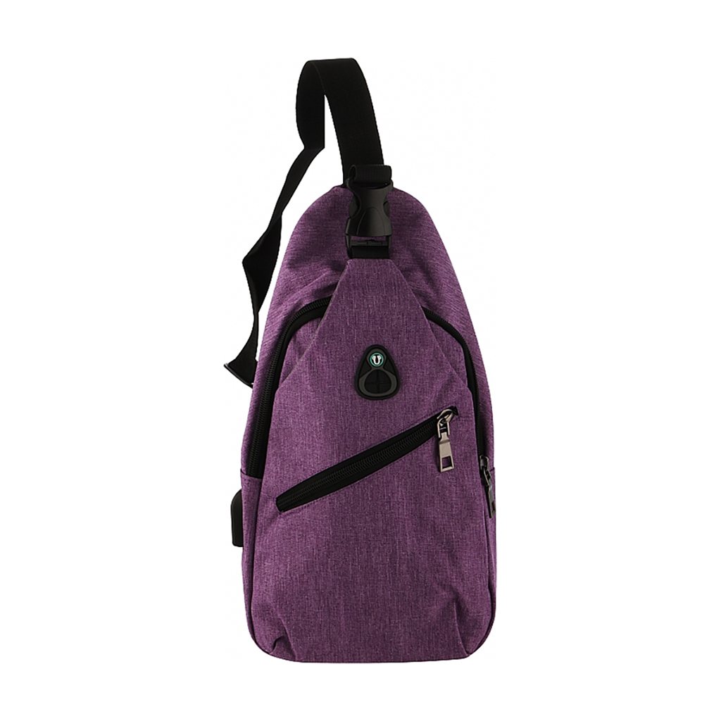 

Рюкзак Cosmo Shop з одним плечовим ременем та USB-роз’ємом, фіолетовий, 17*33*9 см (BP003Purpule)