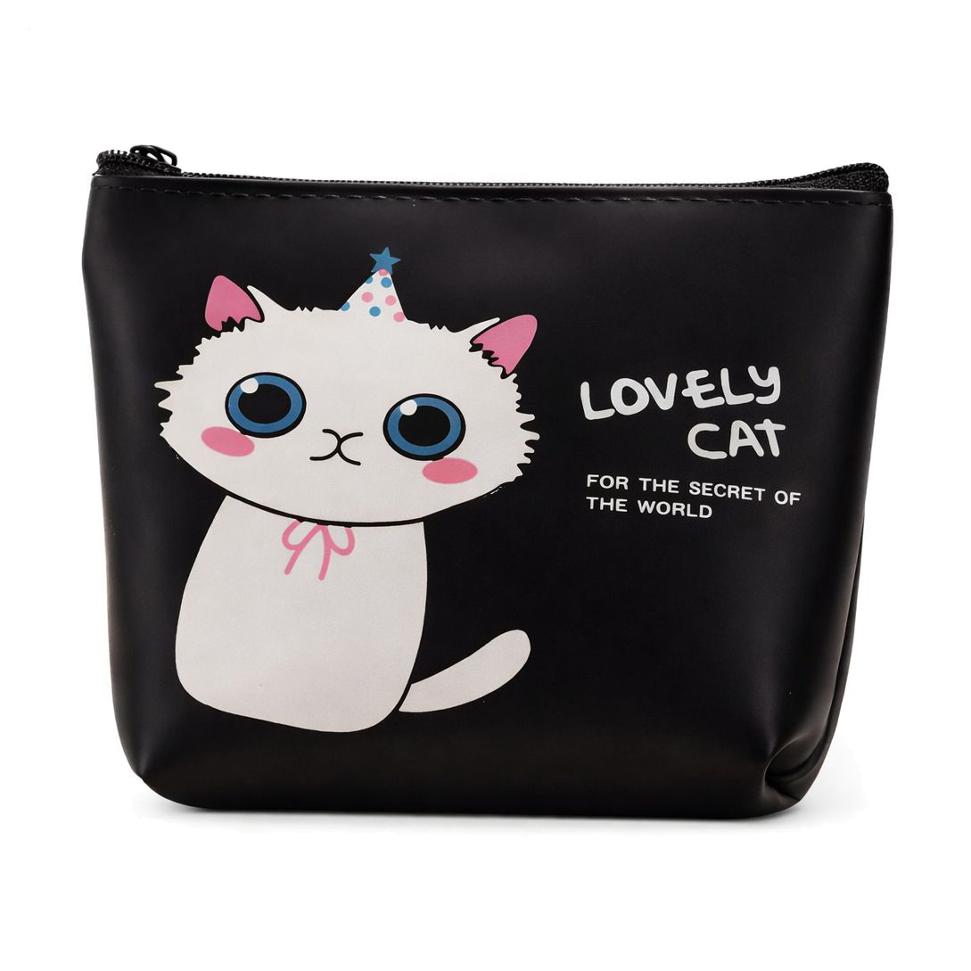 

Силіконовий гаманець Cosmo Shop Lovely Cat на застібці, чорний, 13.5*10*3.5 см (CS1113)