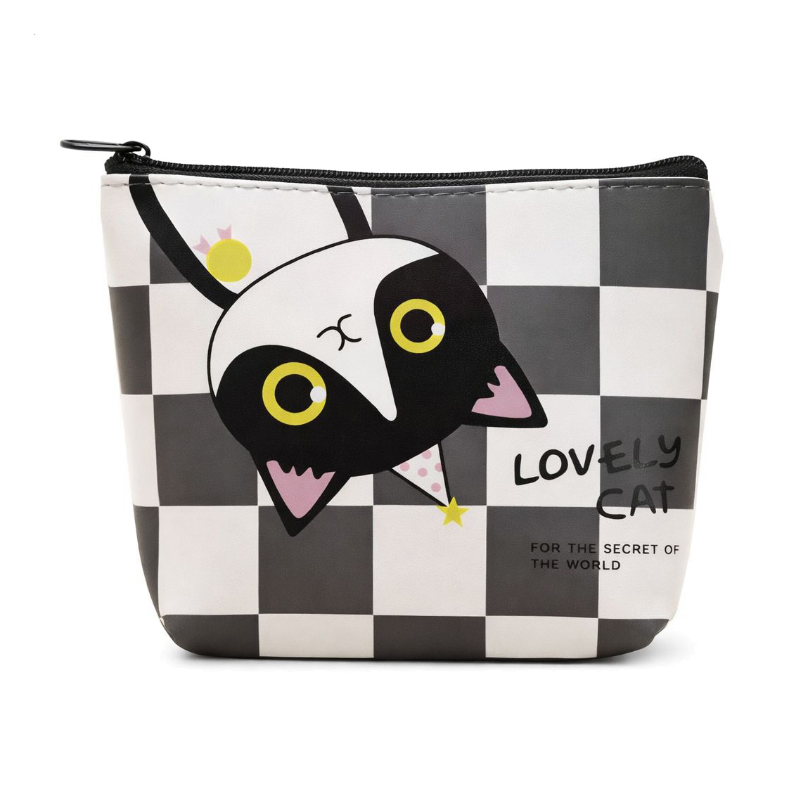 

Силіконовий гаманець Cosmo Shop Lovely Cat на застібці, в клітинку, 13.5*10*3.5 см (CS1114)