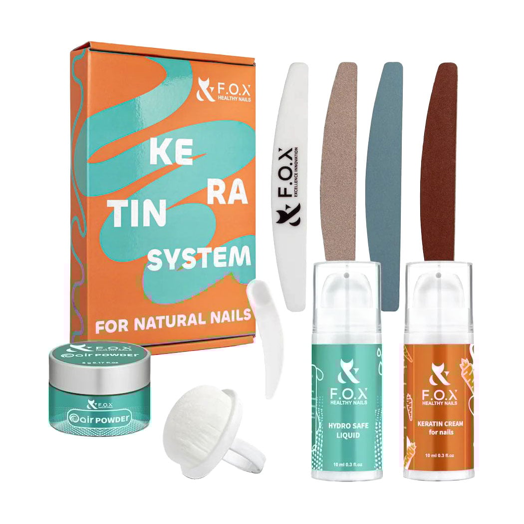 

Набір F.O.X Кератинова система для натуральних нігтів, 9 продуктів