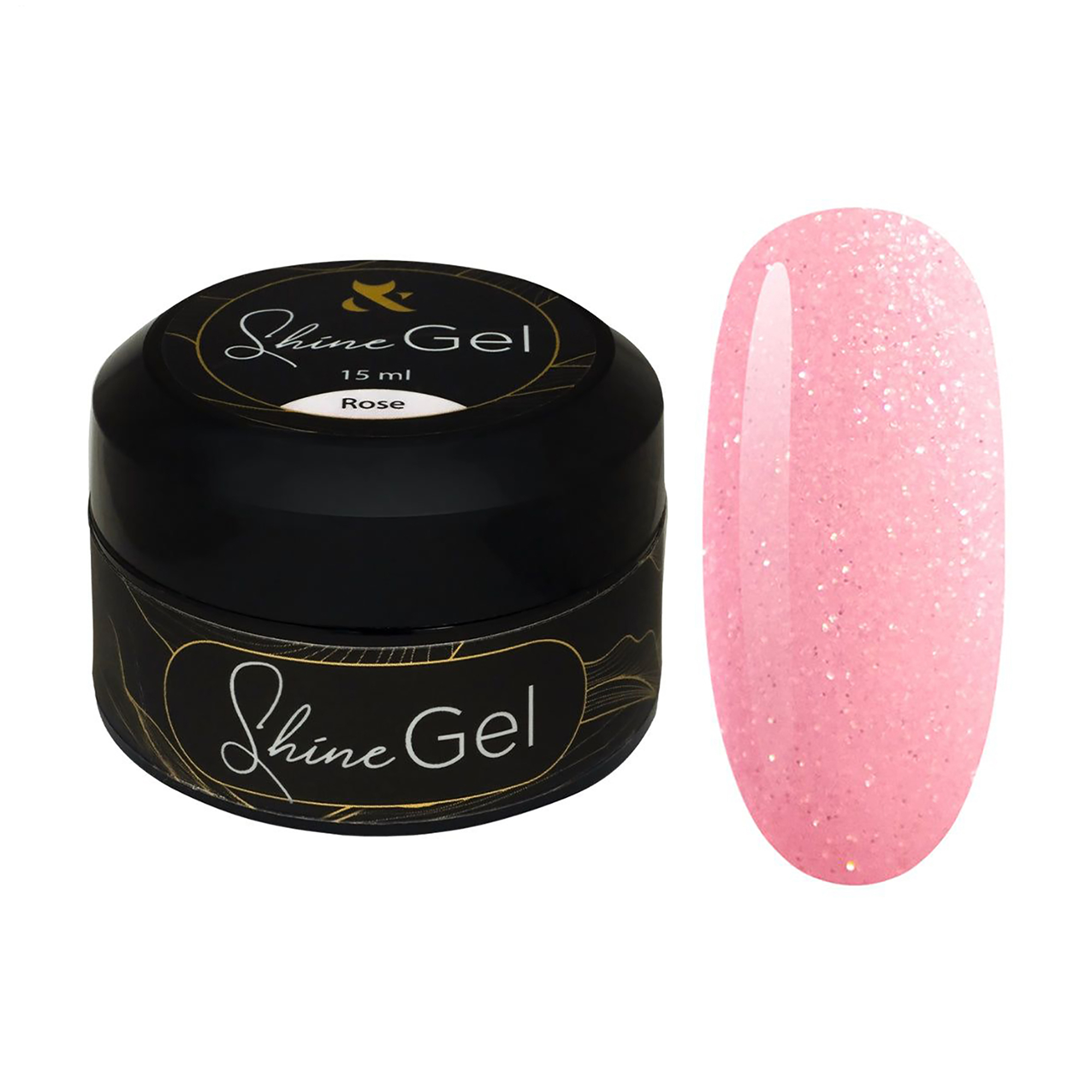 

Гель для укріплення натуральних нігтів F.O.X Shine Gel, Rose, 15 мл