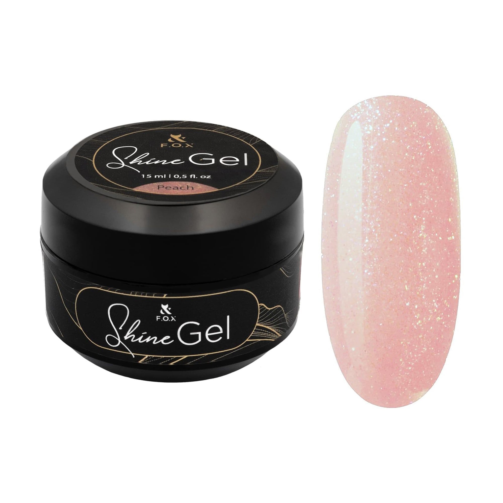 

Гель для укріплення натуральних нігтів F.O.X Shine Gel, Peach, 15 мл