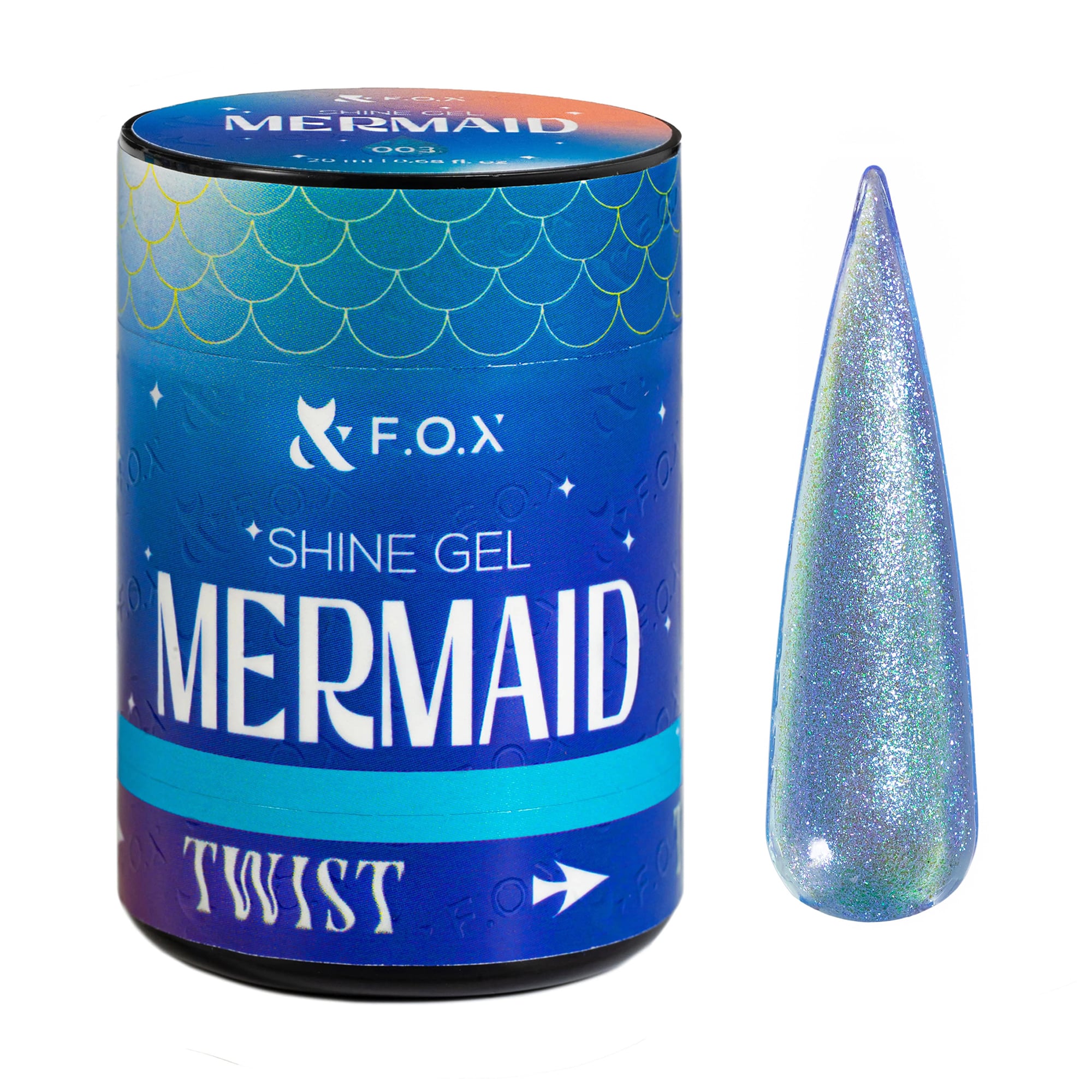 

Гель для укріплення натуральних нігтів F.O.X Shine Gel Mermaid 003, 20 мл