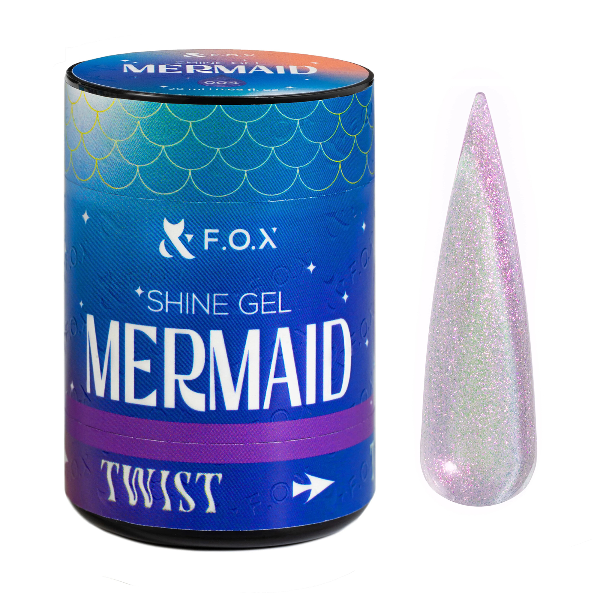 

Гель для укріплення натуральних нігтів F.O.X Shine Gel Mermaid 004, 20 мл