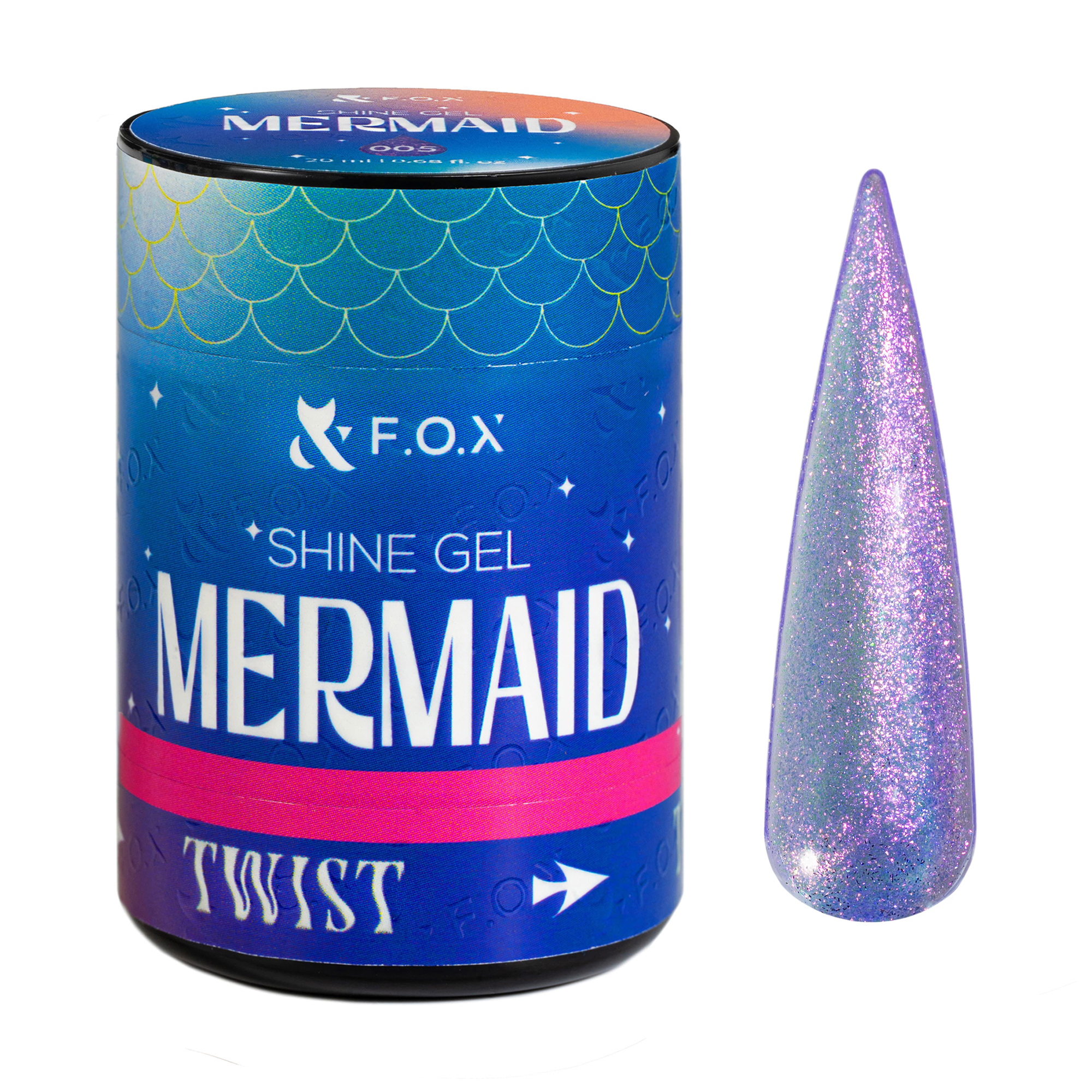 

Гель для укріплення натуральних нігтів F.O.X Shine Gel Mermaid 005, 20 мл