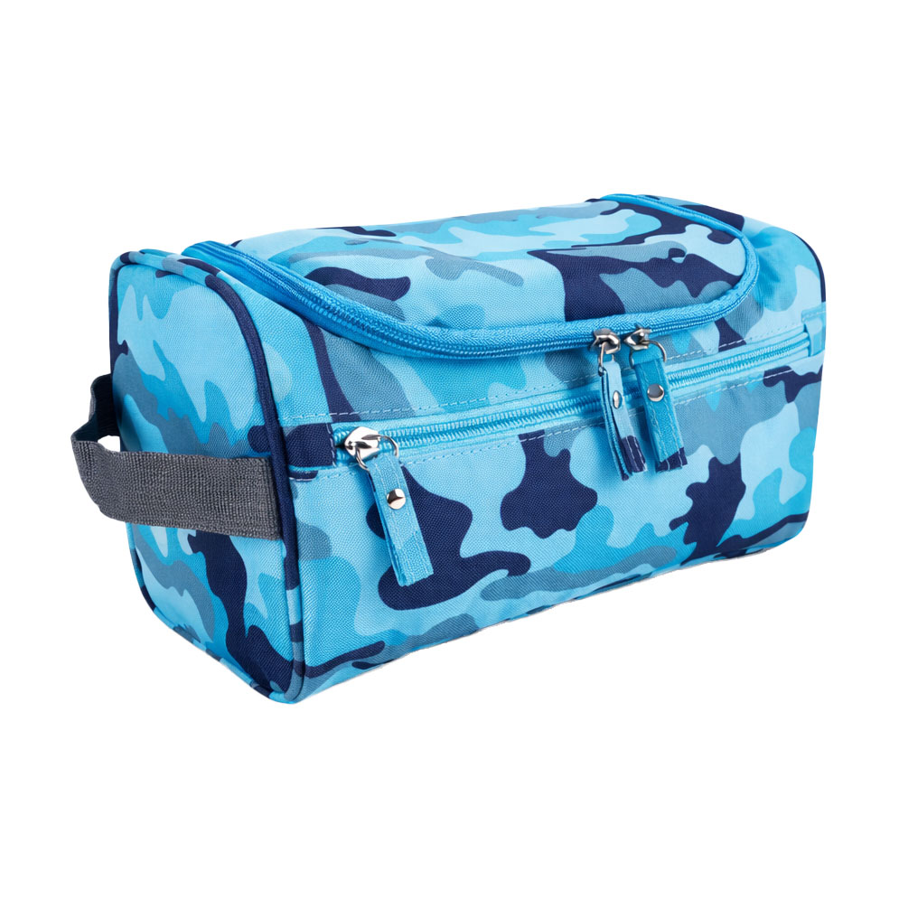 

Косметична дорожня сумка Cosmo Shop водонепроникна, камуфляж синій, 24.5*13*14.5 см (LX-021BC)