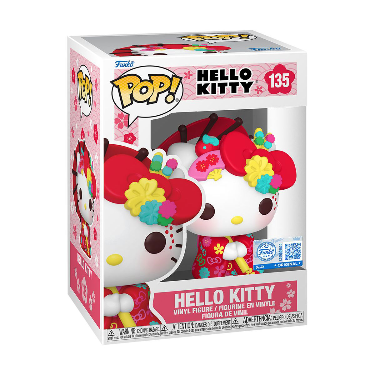 Ігрова фігурка Funko POP! Hello Kitty Хелоу Кітті у кімоно, від 3 років, 9.6 см (91717)
