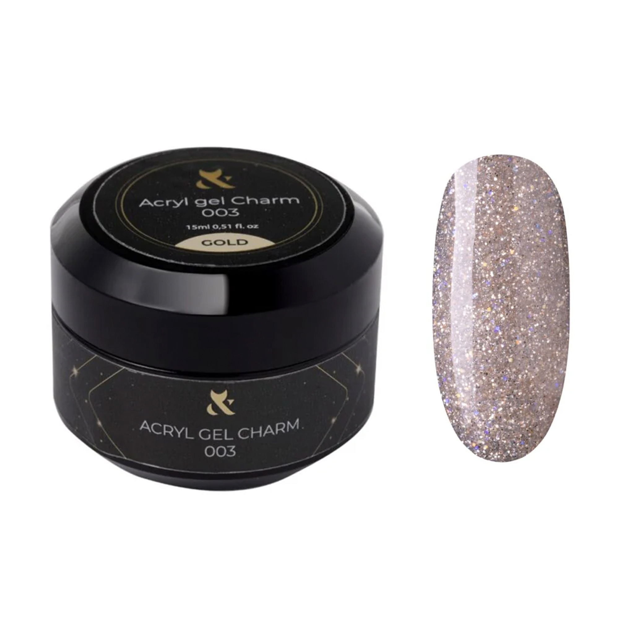 

Акрил-гель для нігтів F.O.X Acryl Gel Charm 003 Gold, 15 мл