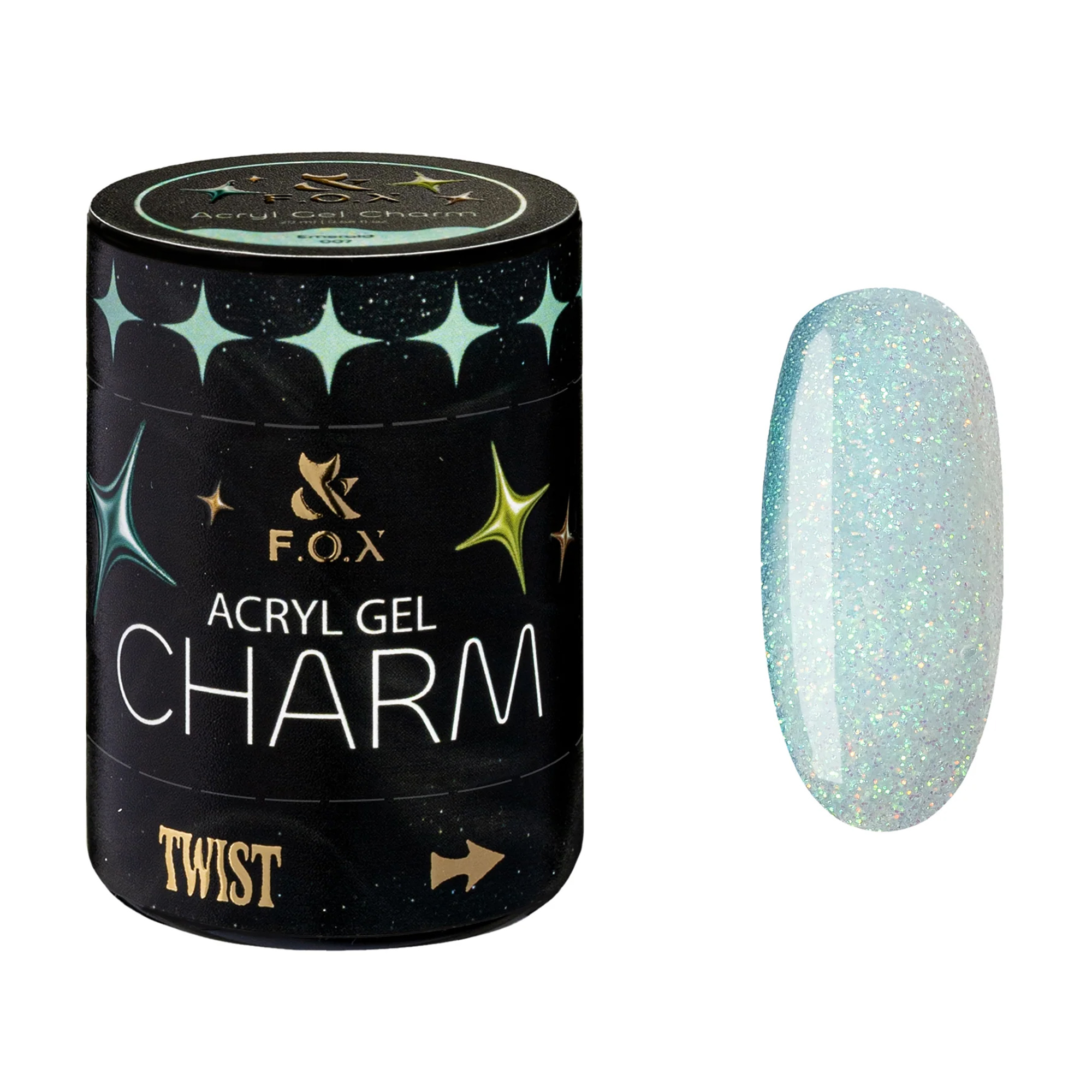 

Акрил-гель для нігтів F.O.X Acryl Gel Charm 007 Emerald, 20 мл