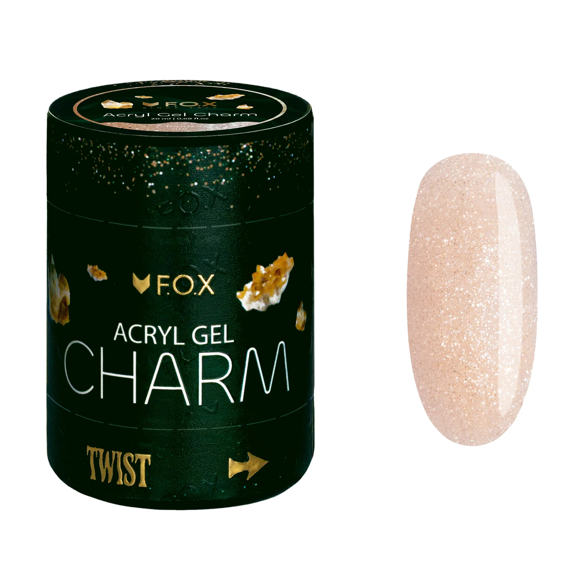 

Акрил-гель для нігтів F.O.X Acryl Gel Charm 010 Topaz, 20 мл