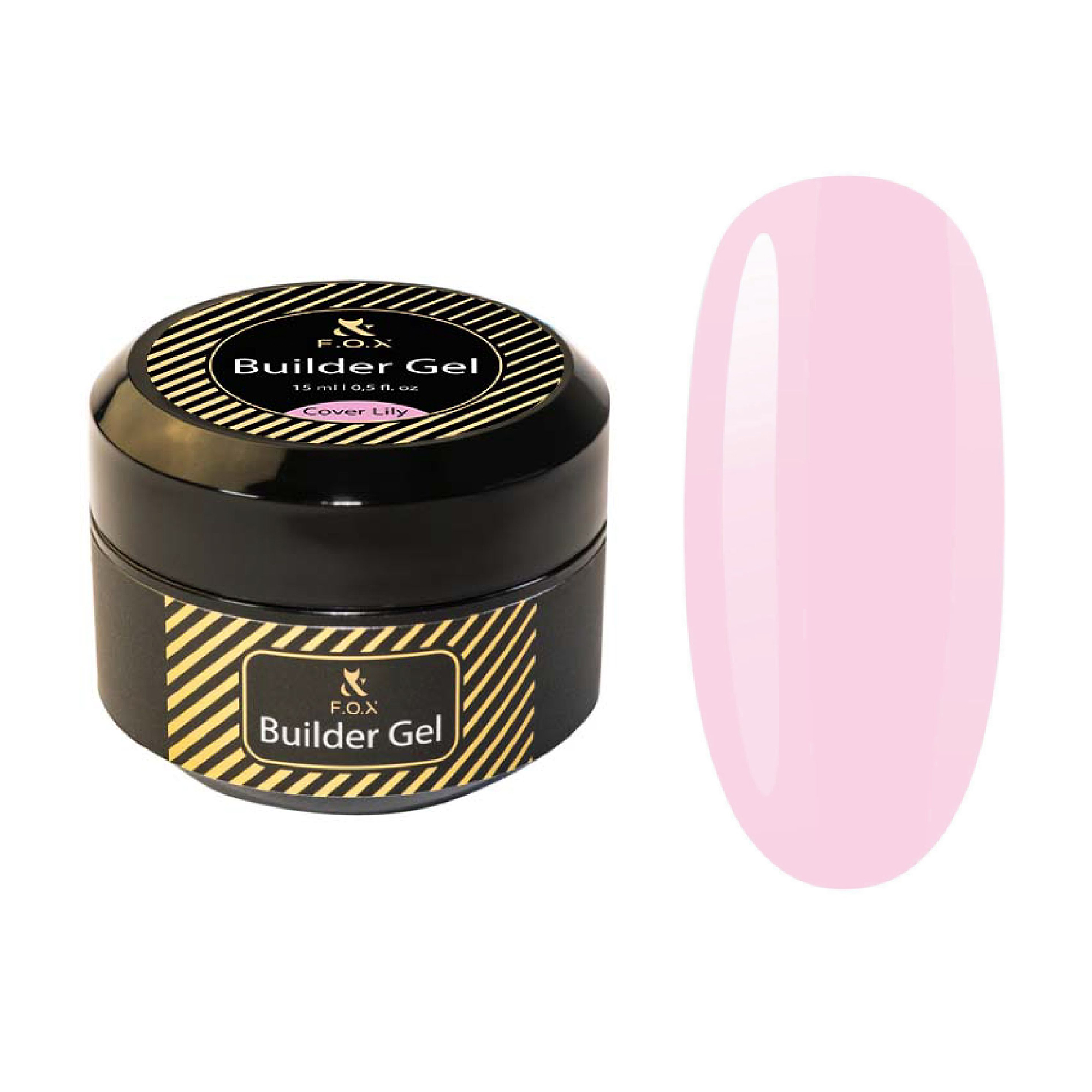 

Будівельний гель для нігтів F.O.X Builder Gel, Cover Lily, 15 мл