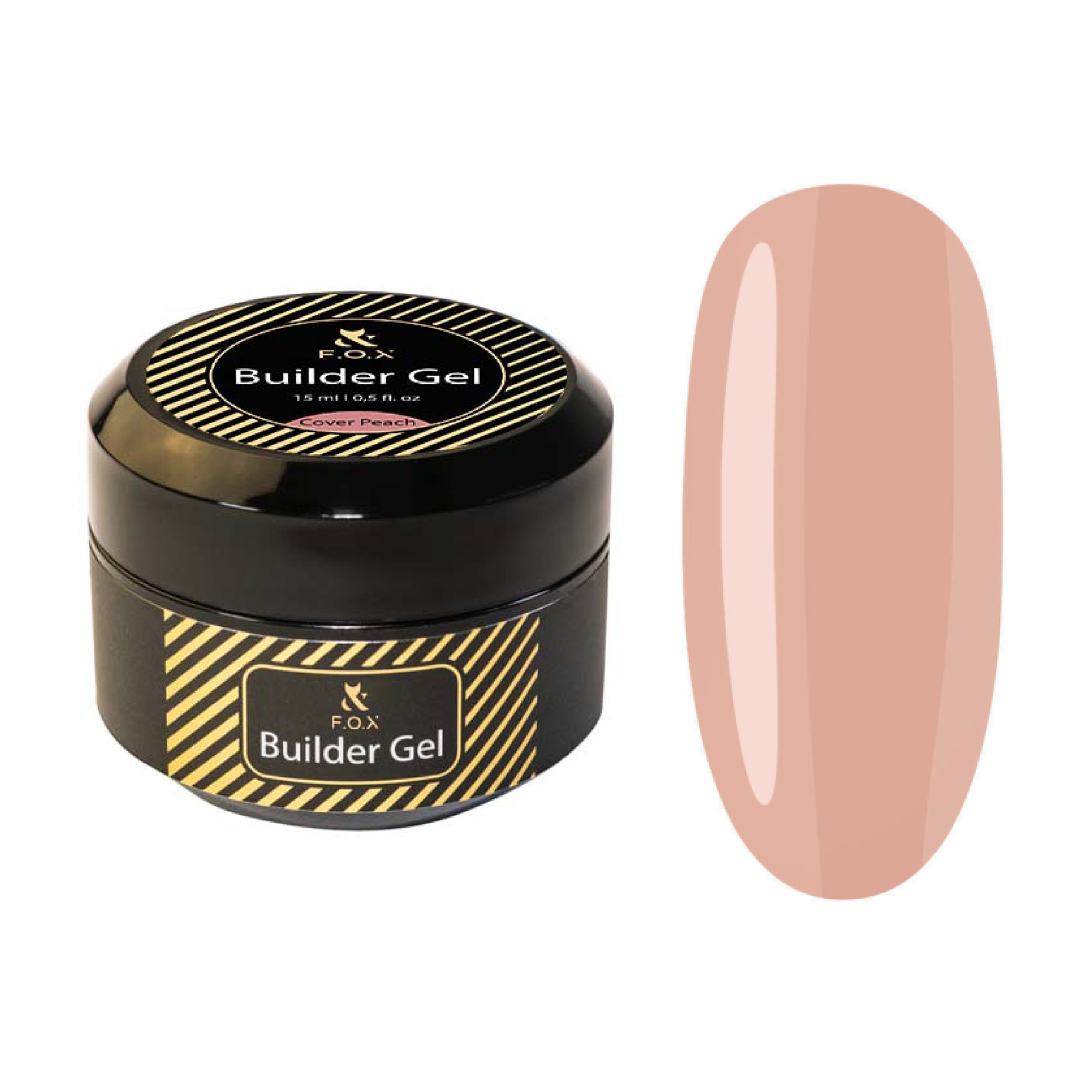 

Будівельний гель для нігтів F.O.X Builder Gel, Cover Peach, 15 мл