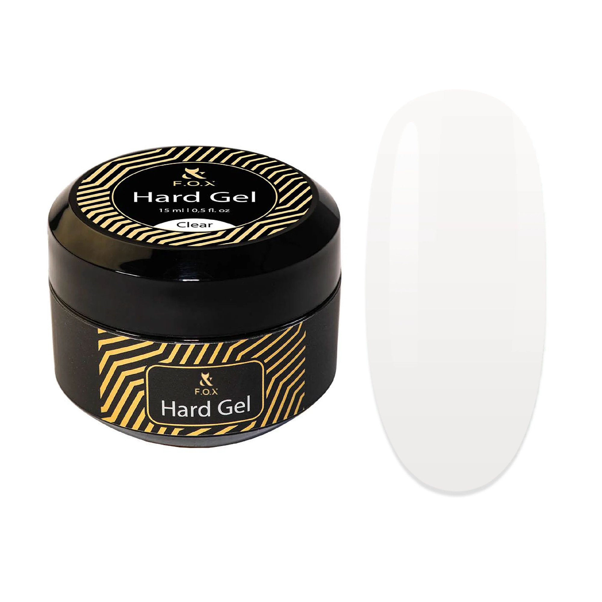 

Рідкий будівельний гель для нігтів F.O.X Hard Gel, Clear, 15 мл
