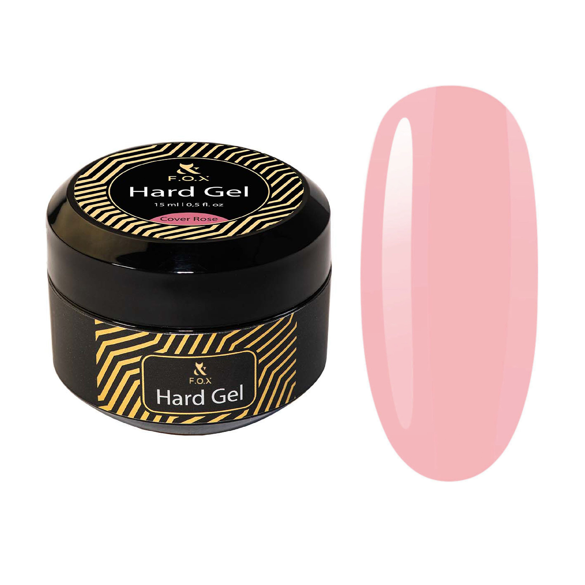 

Рідкий будівельний гель для нігтів F.O.X Hard Gel, Cover Rose, 15 мл