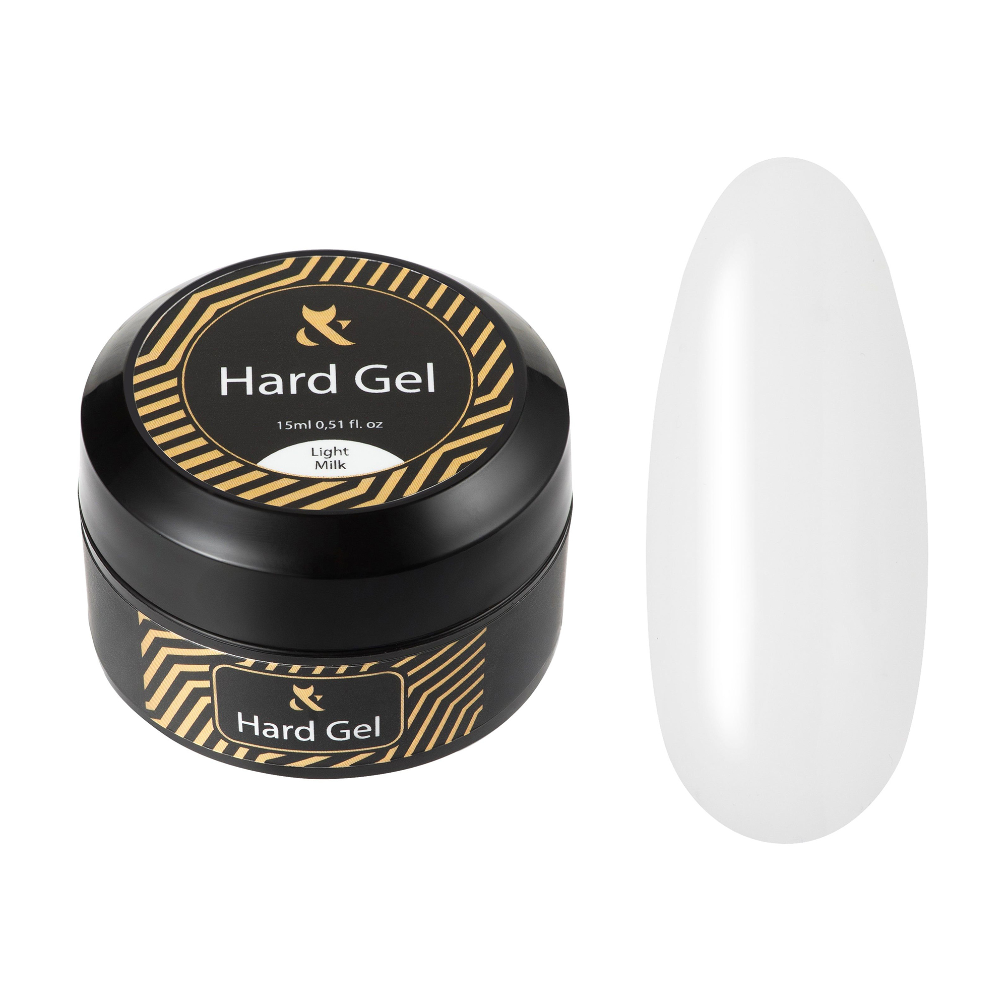 

Рідкий будівельний гель для нігтів F.O.X Hard Gel, Cover Light Milk, 15 мл