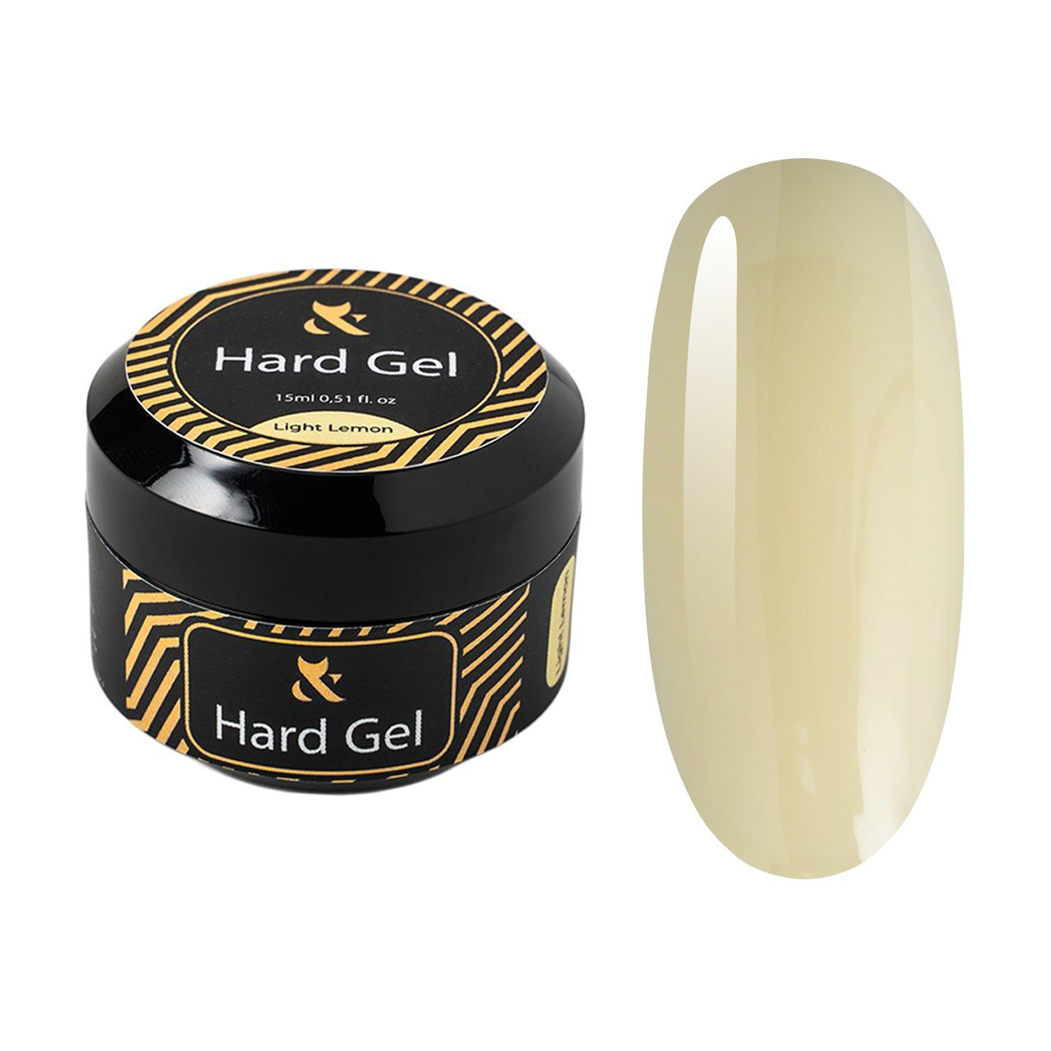 

Рідкий будівельний гель для нігтів F.O.X Hard Gel, Cover Light Lemon, 15 мл