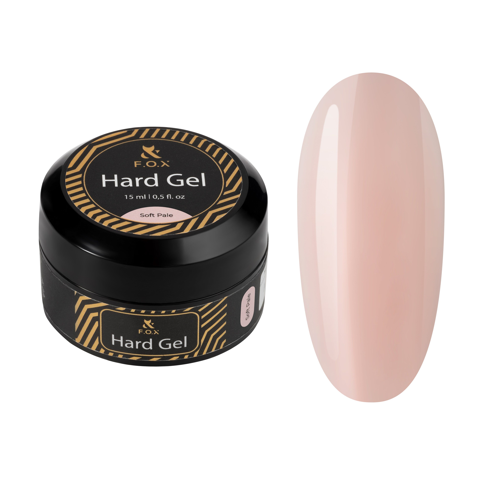 

Рідкий будівельний гель для нігтів F.O.X Hard Gel, Soft Pale, 15 мл