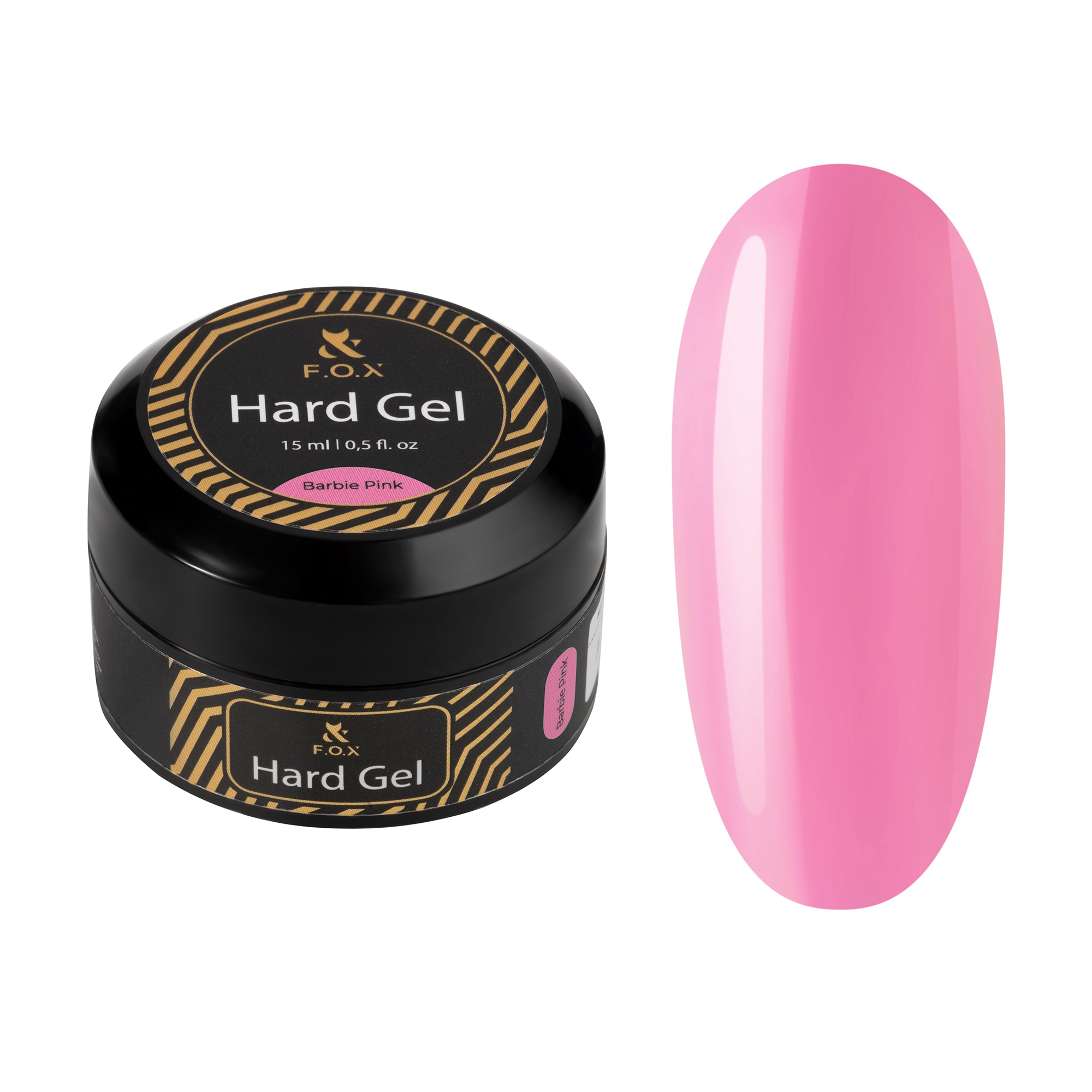 

Рідкий будівельний гель для нігтів F.O.X Hard Gel, Barbie Pink, 15 мл